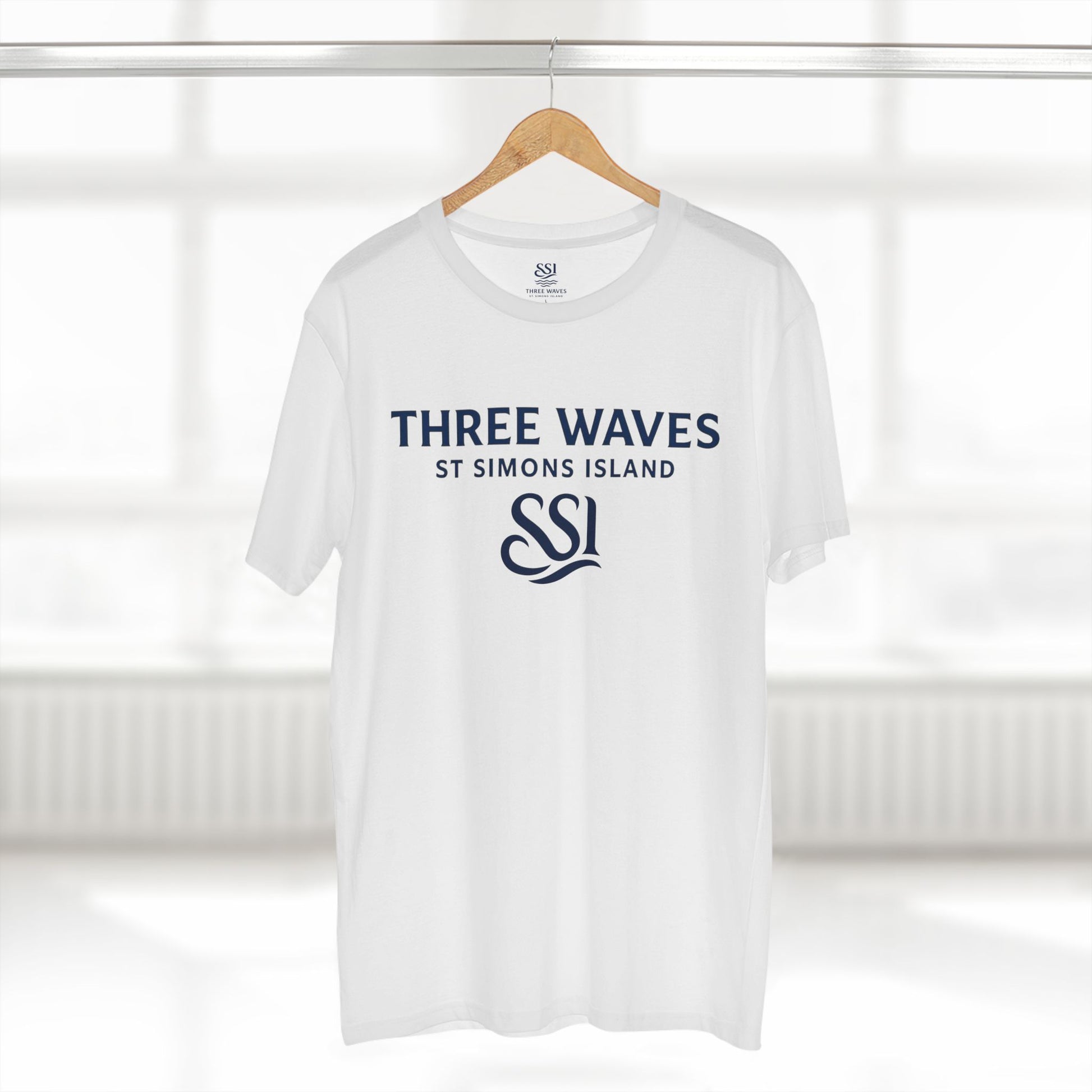 Three Waves Adult Staple Tee | Relaxed Casual Shirt, Summer Beachwear, Gift for Ocean Lovers, Trendy Graphic Tee, Everyday Wear