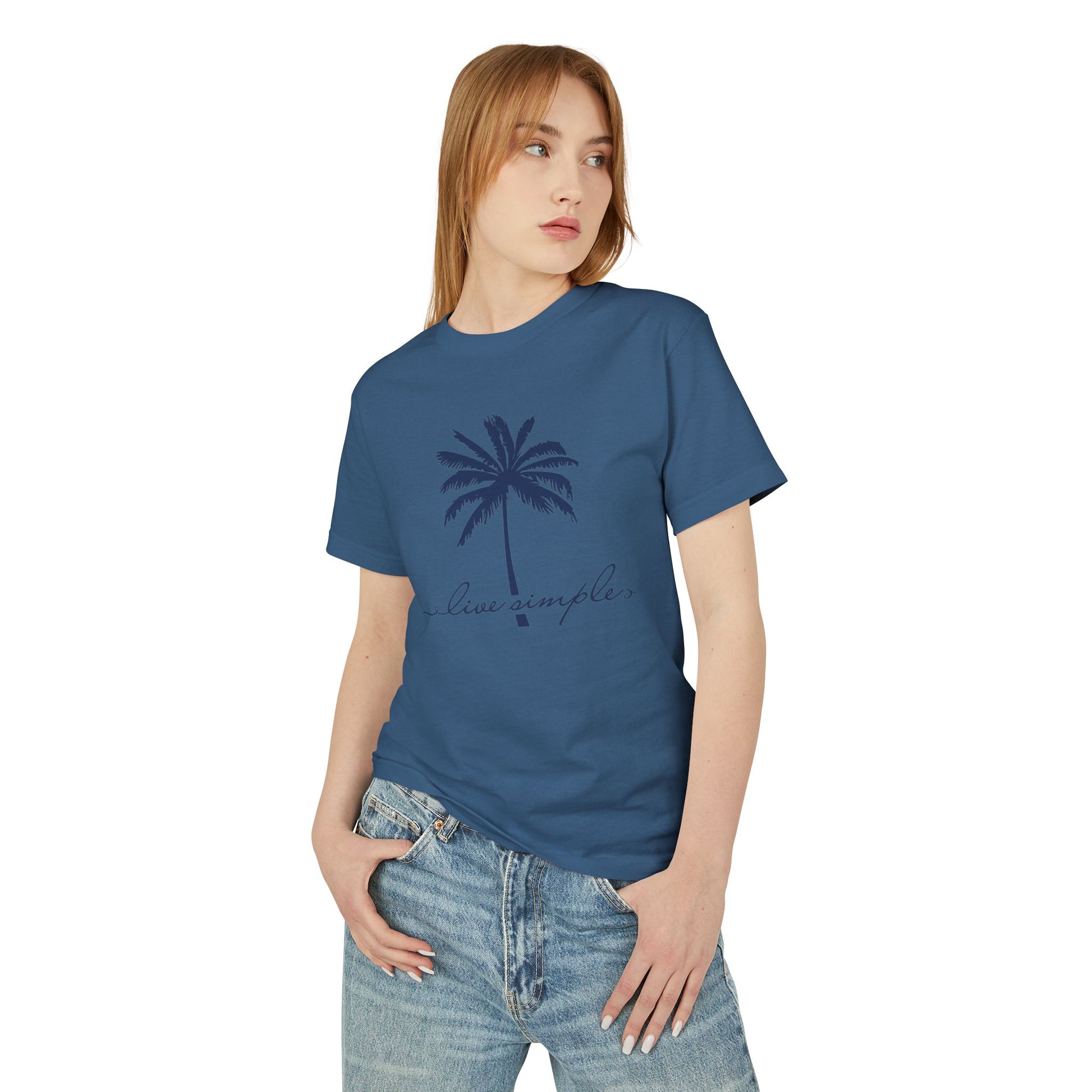 Vibrant Beach Tee - Live Simple, Unisex Cotton Shirt, Summer Style, Vacation Wear, Coastal Vibes, Gift for Beach Lovers