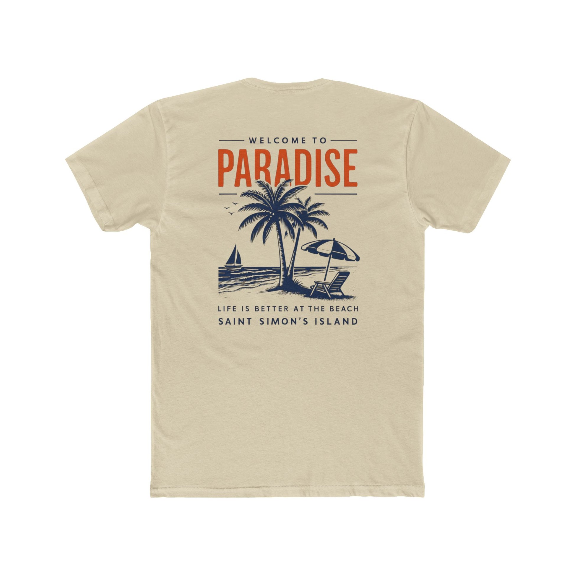 Unisex Beach Vacation Tee, Casual Summer Shirt, Saint Simon's Island Gift, Resort Wear, Tropical Paradise Apparel, Travel Souvenir