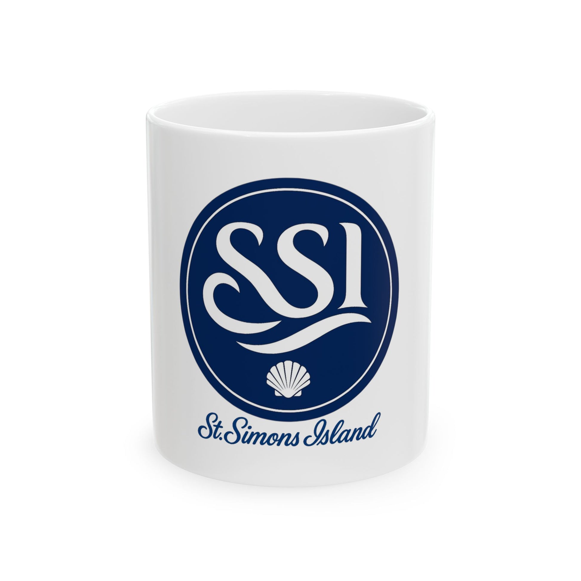 St. Simons Island Ceramic Mug - Coastal Coffee Cup for Beach Lovers, Perfect Souvenir Gift for Travelers, 11oz & 15oz Options