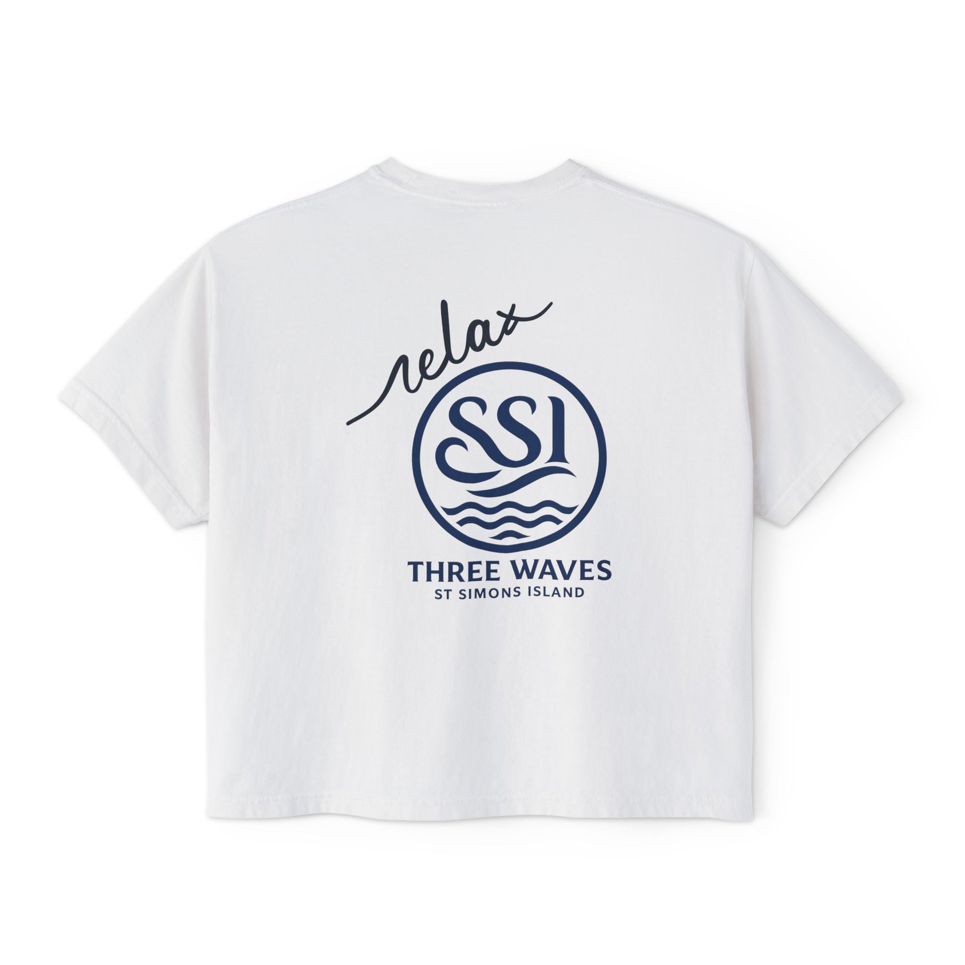 Sun, Salt & Sand Women's Boxy Tee, Relaxed Summer Shirt, Beach Vacation Top, Casual Graphic Tee, Gift for Beach Lovers