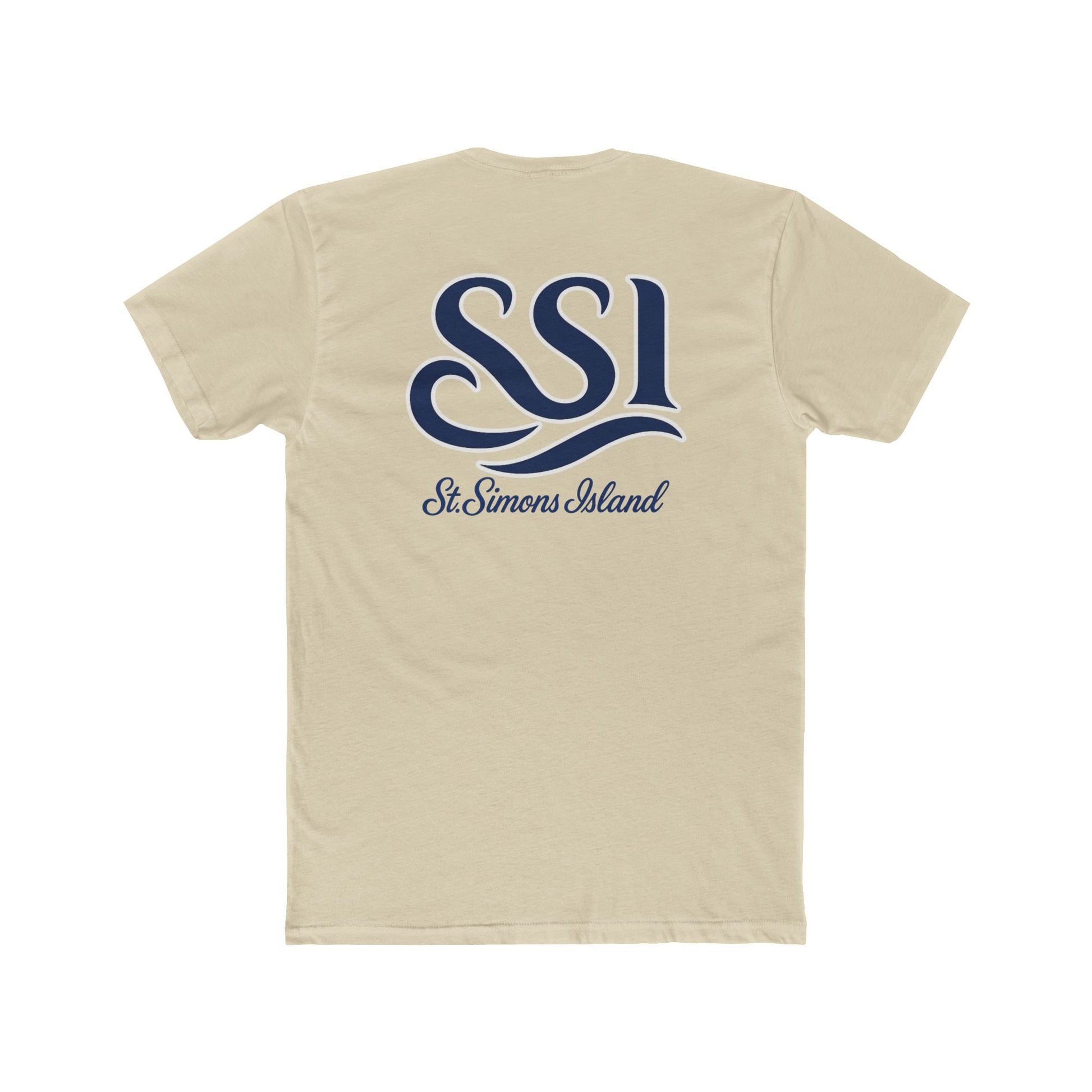 T-Shirt - SSI 3 Waved Logo Design Unisex Cotton Crew Tee