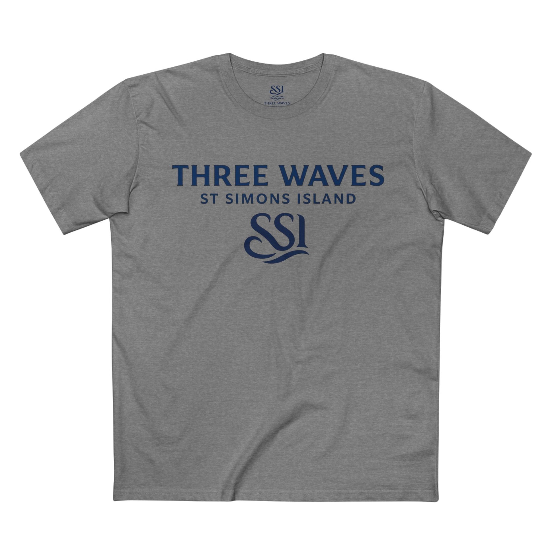 Three Waves Adult Staple Tee | Relaxed Casual Shirt, Summer Beachwear, Gift for Ocean Lovers, Trendy Graphic Tee, Everyday Wear