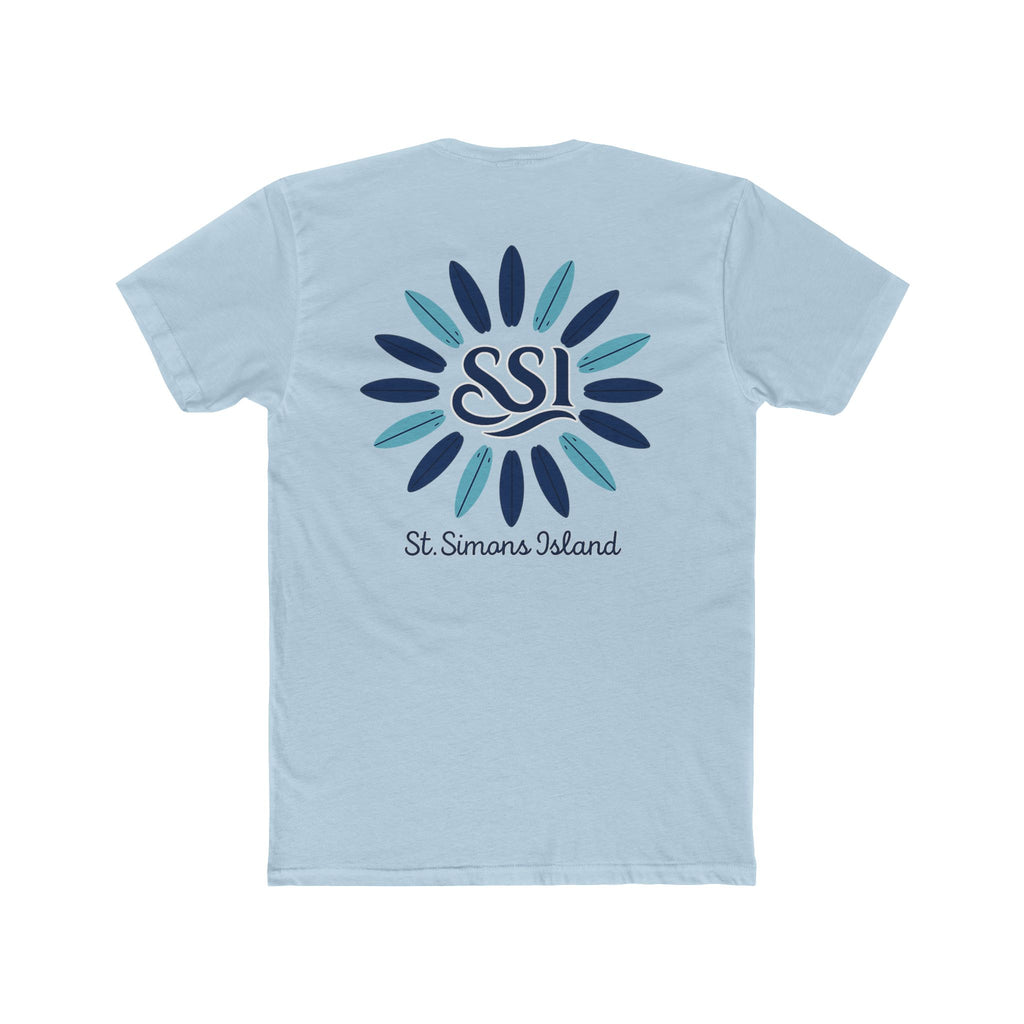 St. Simons Island Unisex Cotton Crew Tee, Beachwear, Vacation Shirt, Nautical Tee, Summer Casual Top, Gift for Island Lovers