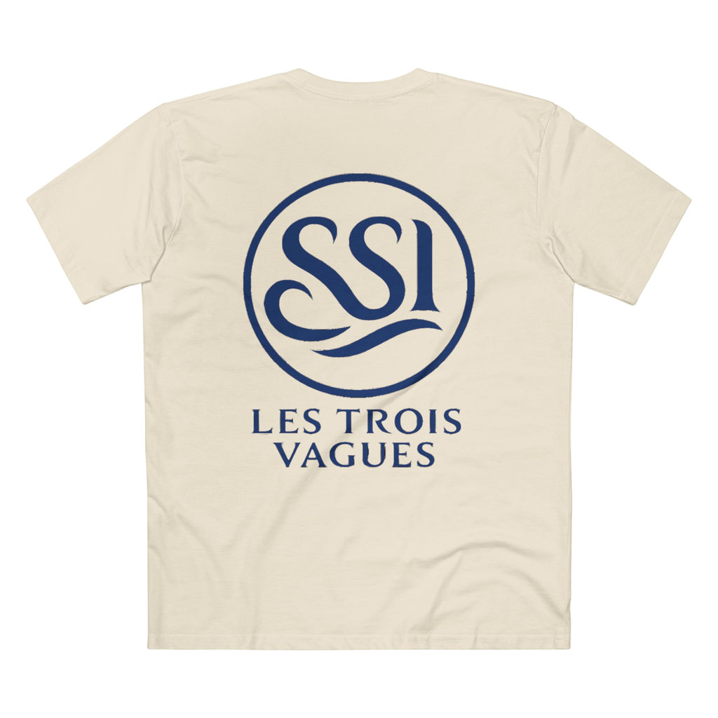 Three Waves Adult Staple Tee | Relaxed Casual Shirt, Summer Beachwear, Gift for Ocean Lovers, Trendy Graphic Tee, Everyday Wear