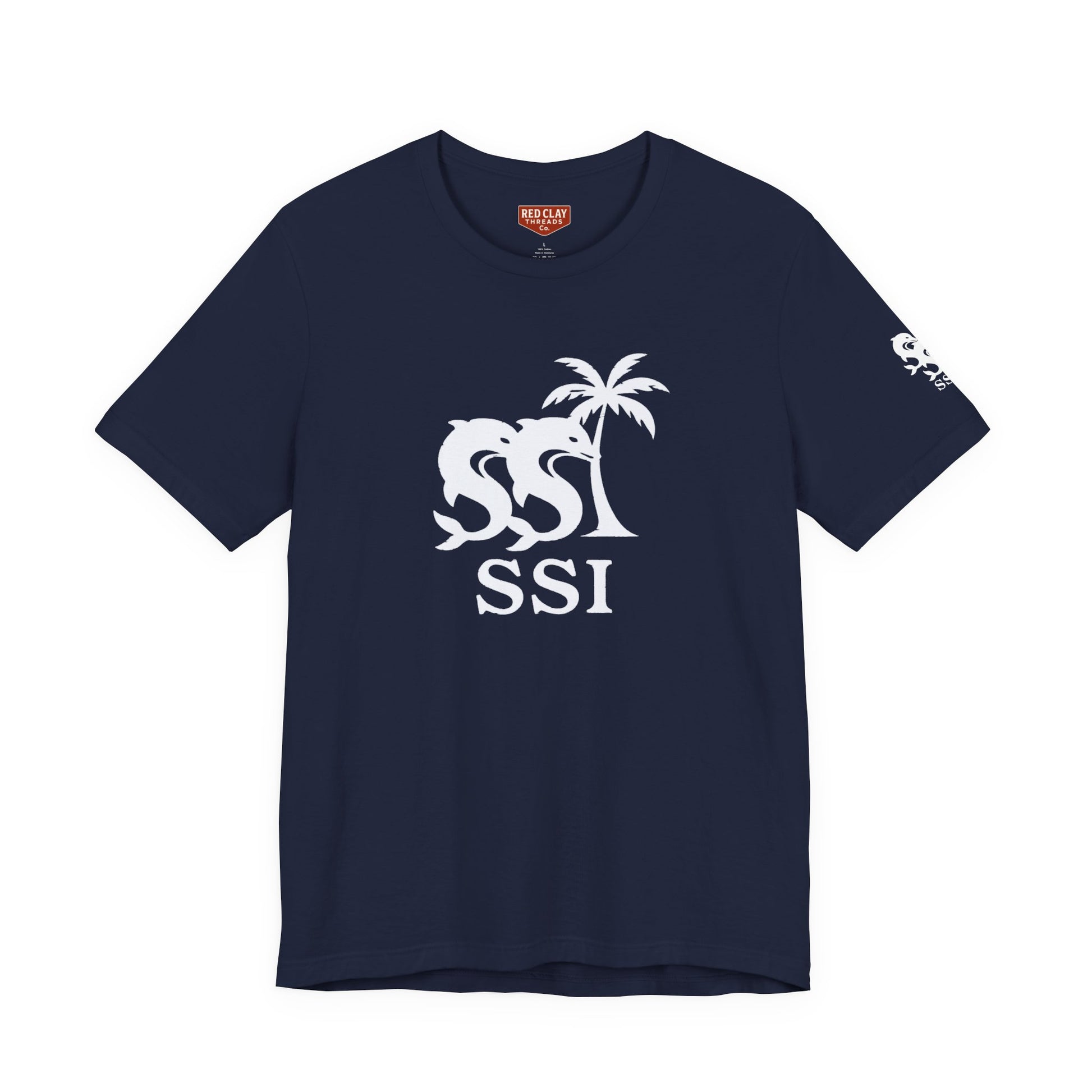 Nautical Navy Red Clay Tee - Unisex Jersey Short Sleeve
