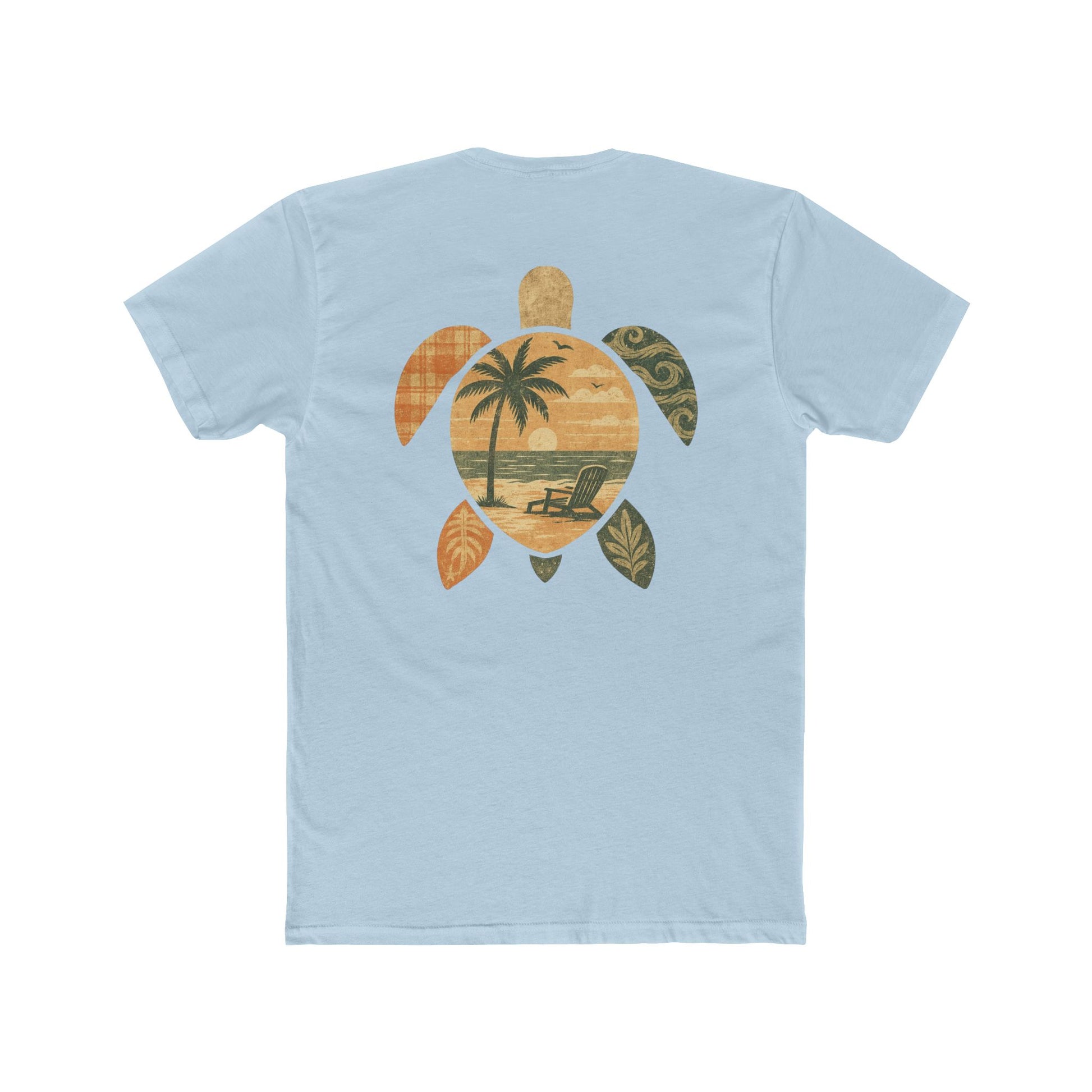 Cotton Tee - Coastal Sea Turtle Design