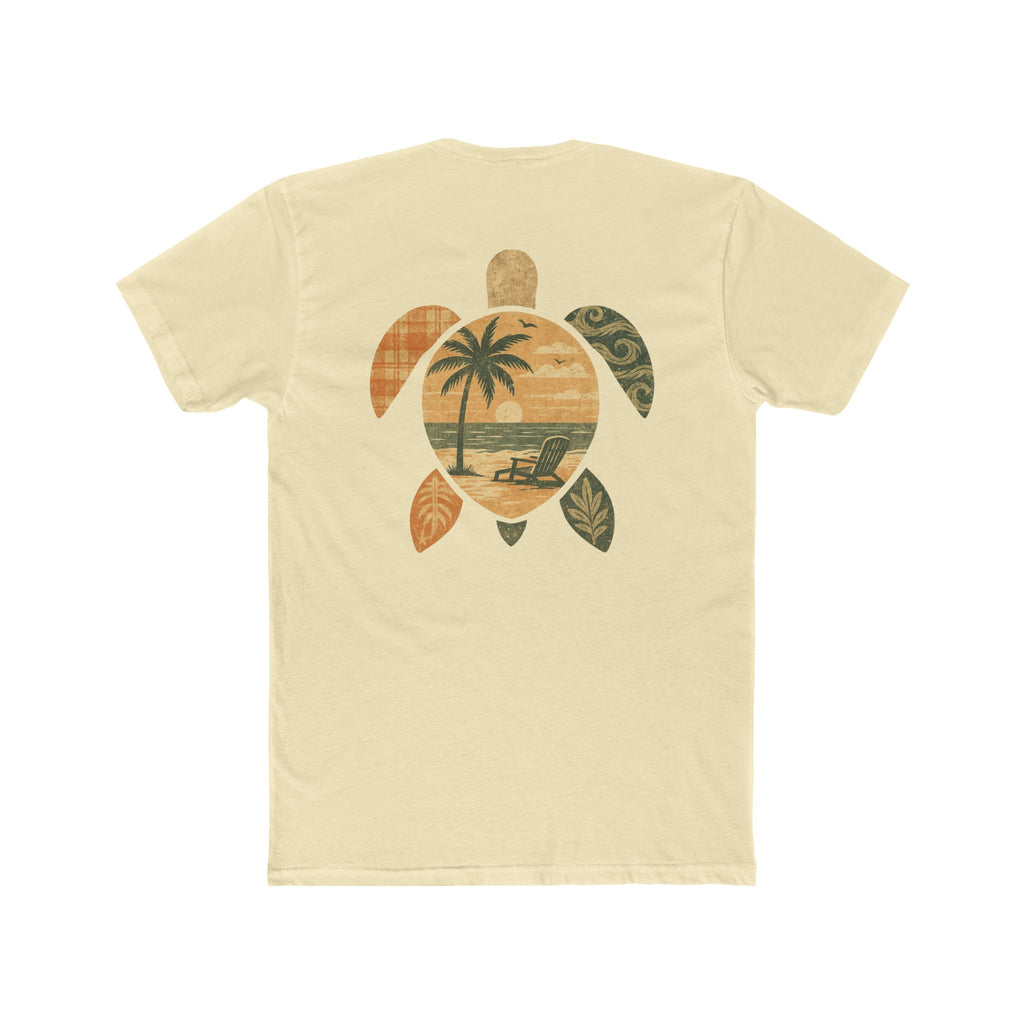 Cotton Tee - Coastal Sea Turtle Design