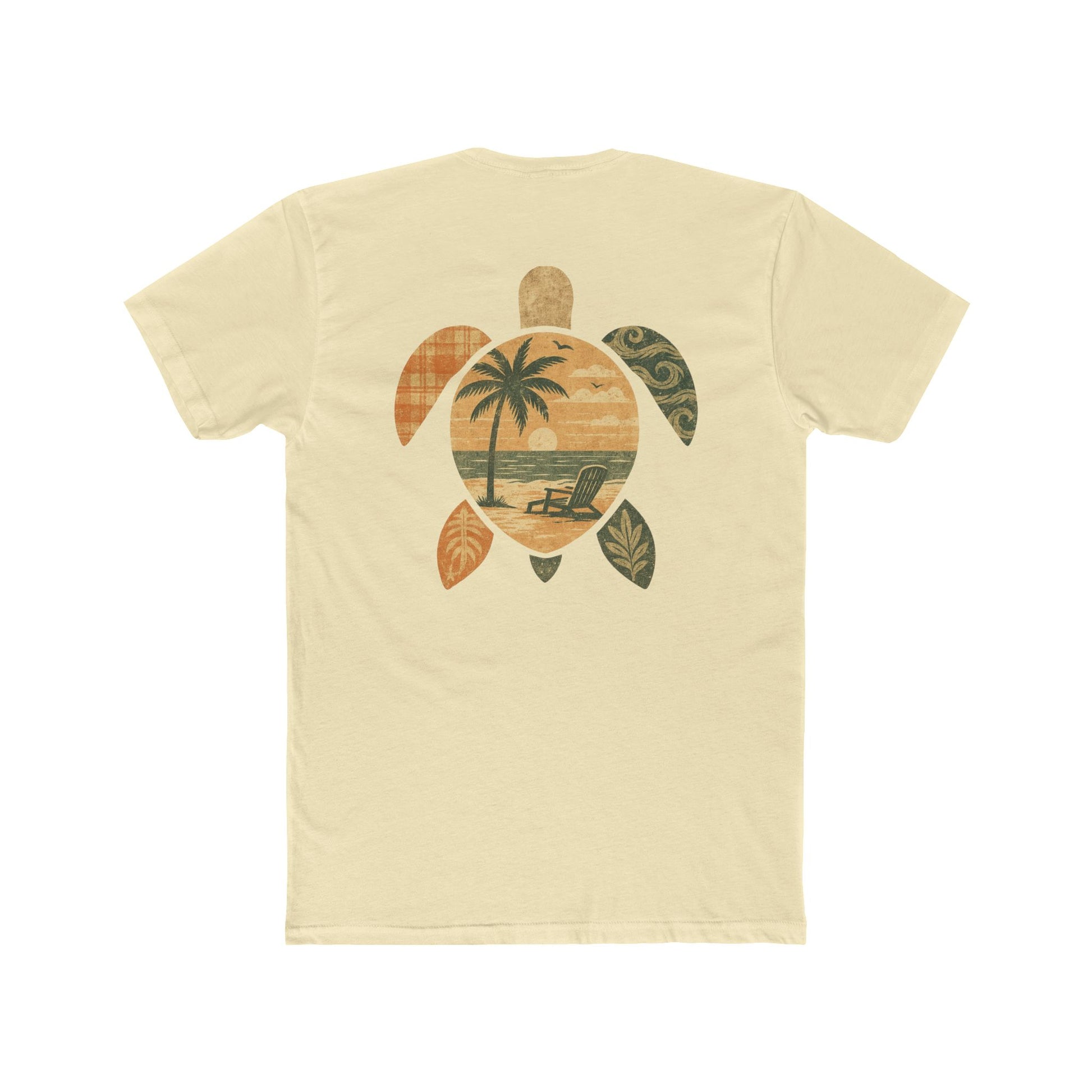 Cotton Tee - Coastal Sea Turtle Design