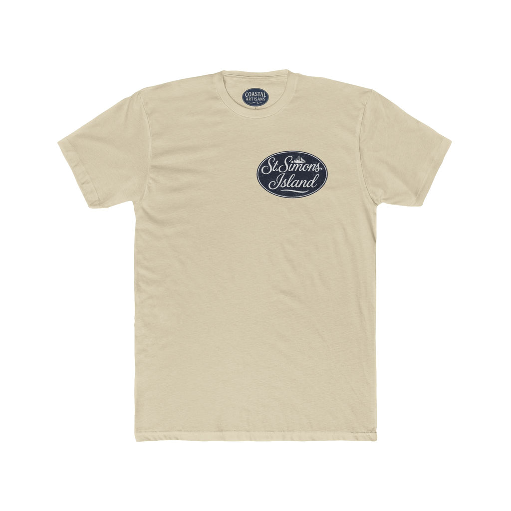 St. Simons Island Dolphin Tee, Unisex Cotton Crew, Nautical Tees, Summer Shirt, Beachwear, Ocean Lover Gift, Coastal Fashion