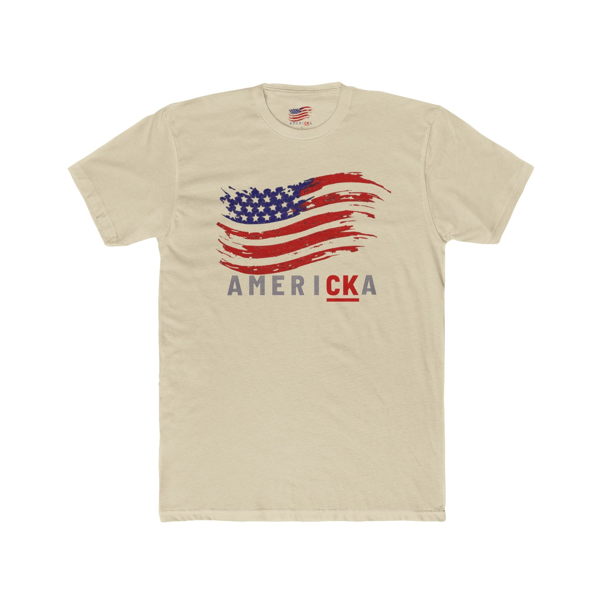Patriotic Tribute Tee - AmeriCKA Unisex Cotton Crew, Memorial Shirt, Faith T-Shirt, Freedom Tee, 4th of July Gift