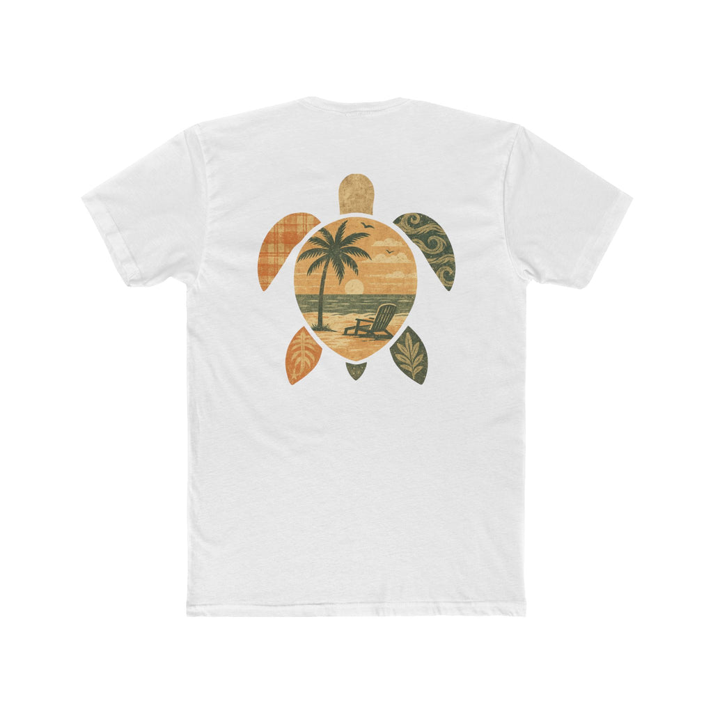 Cotton Tee - Coastal Sea Turtle Design