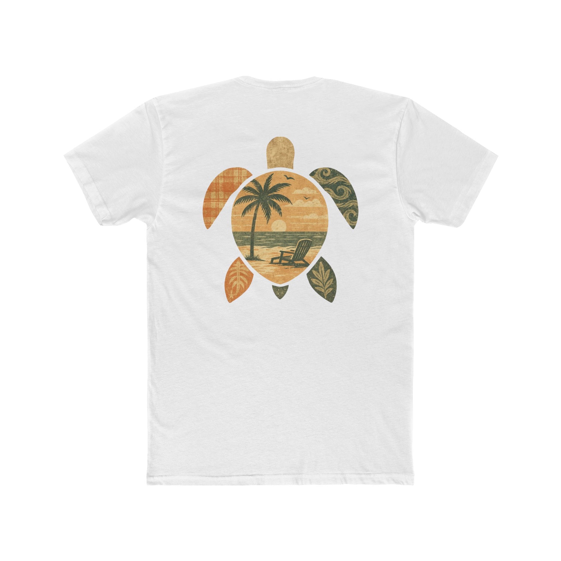 Cotton Tee - Coastal Sea Turtle Design