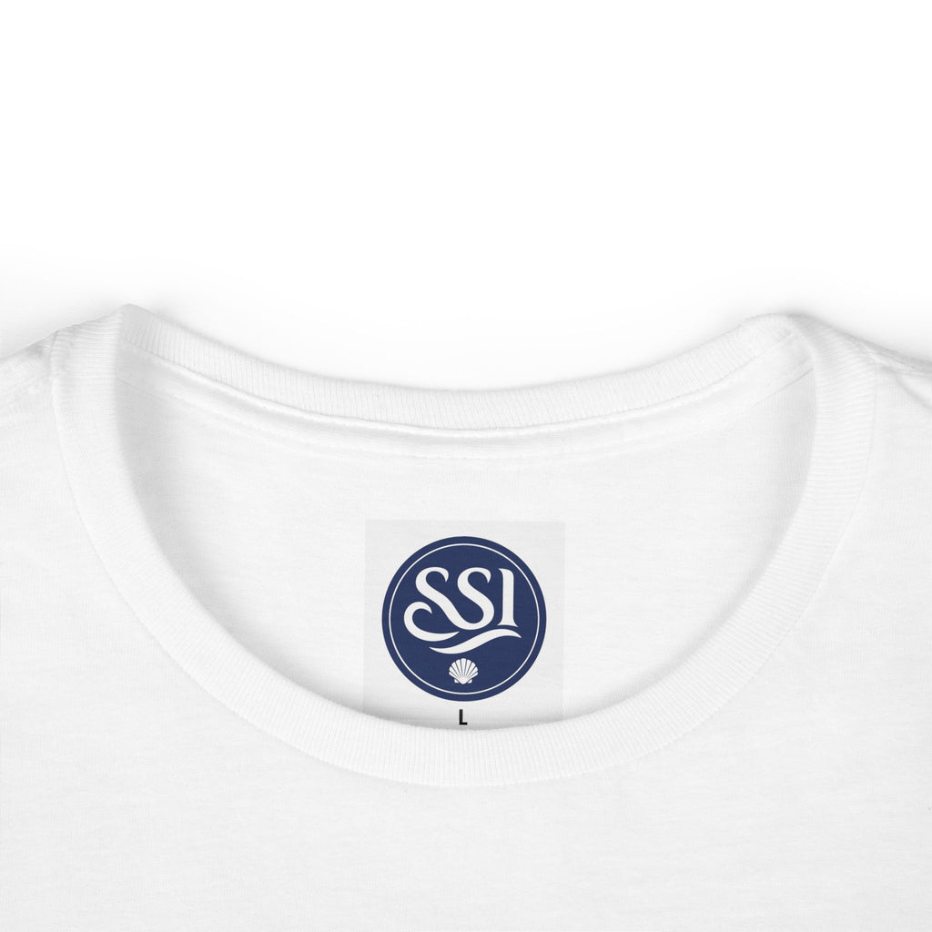 Women's Softstyle Tee with SSI Logo | Comfortable Casual Top for Every Occasion, Gift for Her, Everyday Wear, Summer Shirt, Relaxed Fit Tee