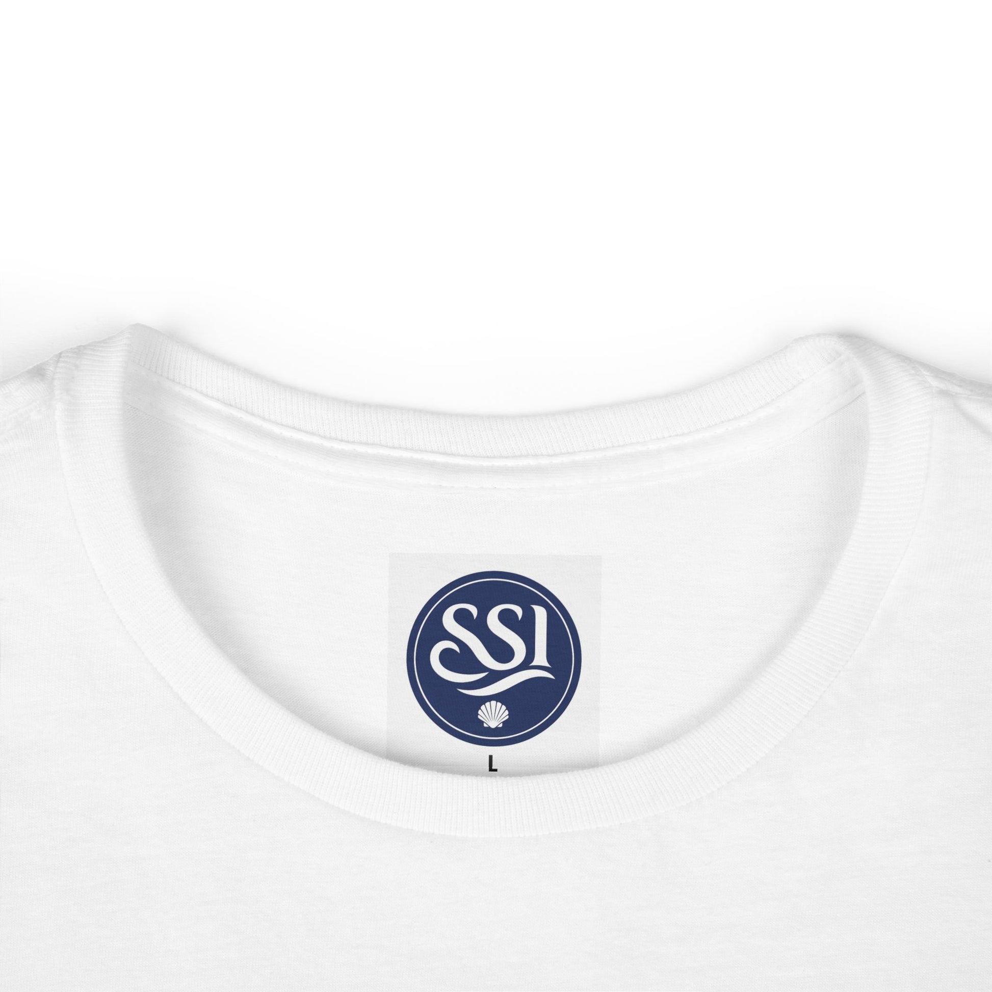Women's Softstyle Tee with SSI Logo | Comfortable Casual Top for Every Occasion, Gift for Her, Everyday Wear, Summer Shirt, Relaxed Fit Tee
