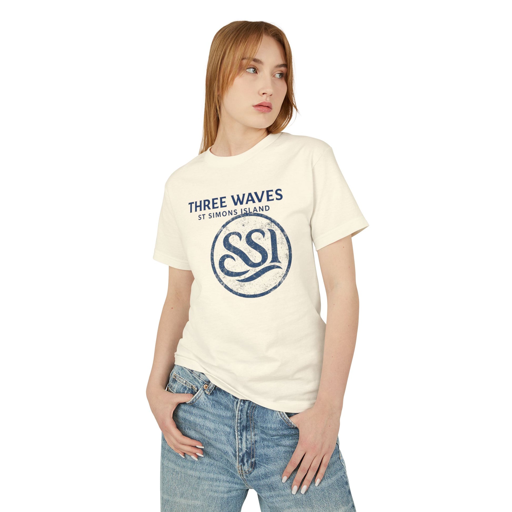 Unisex Vintage-Style Tee with St. Simons Island Design, Casual Summer Shirt, Beachwear, Gift for Travelers, Eco-Friendly Cotton