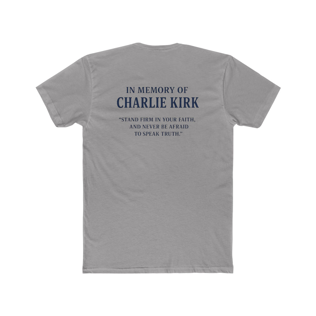 Patriotic Tribute Tee - AmeriCKA Unisex Cotton Crew, Memorial Shirt, Faith T-Shirt, Freedom Tee, 4th of July Gift