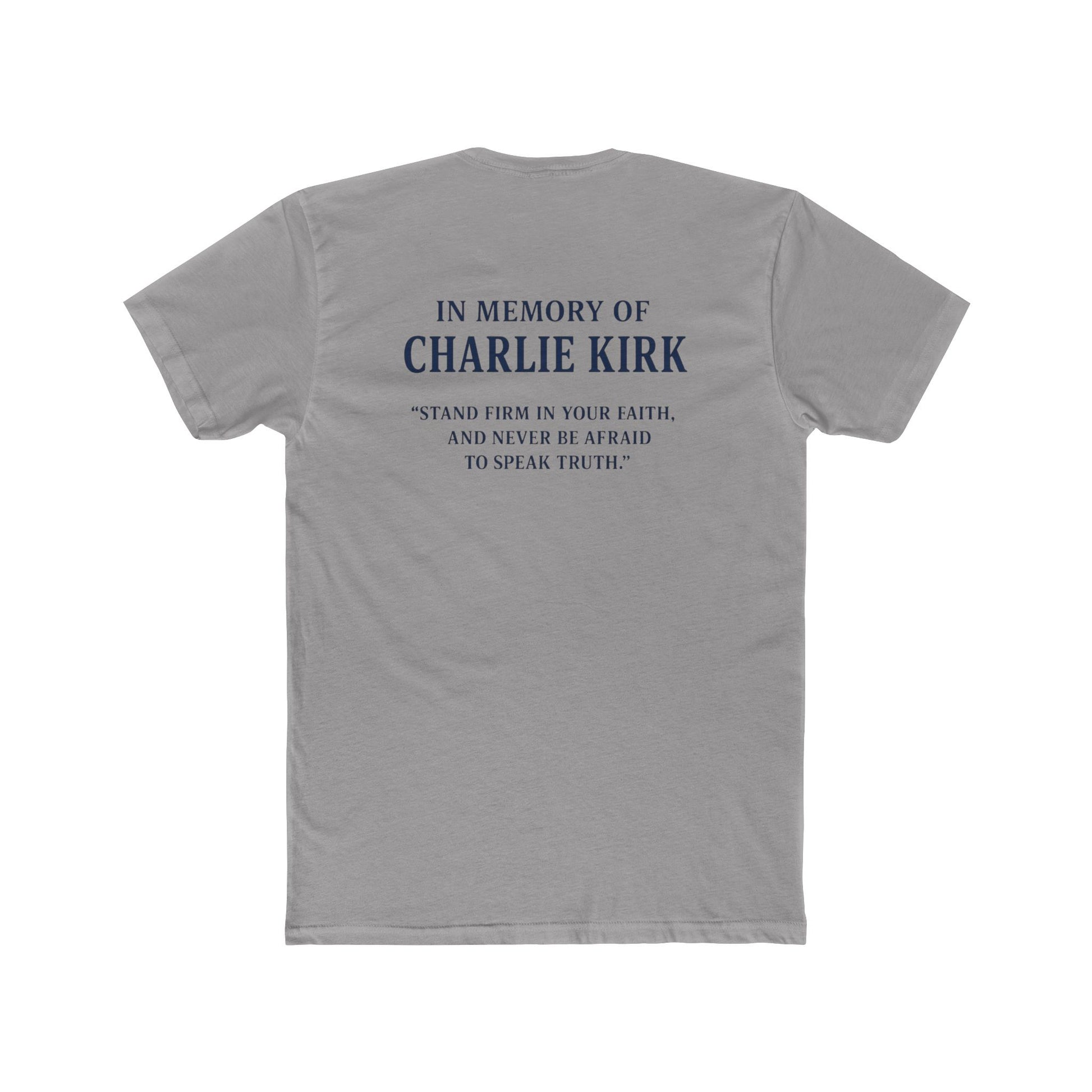Patriotic Tribute Tee - AmeriCKA Unisex Cotton Crew, Memorial Shirt, Faith T-Shirt, Freedom Tee, 4th of July Gift