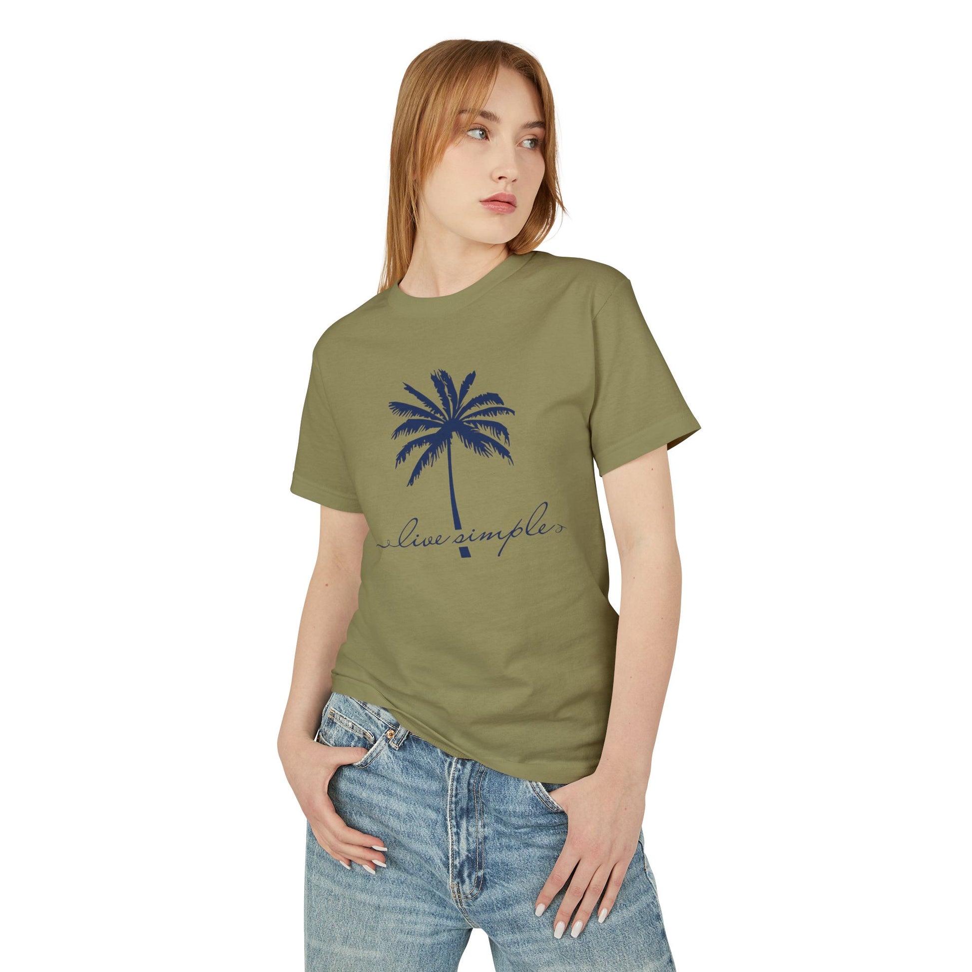 Vibrant Beach Tee - Live Simple, Unisex Cotton Shirt, Summer Style, Vacation Wear, Coastal Vibes, Gift for Beach Lovers