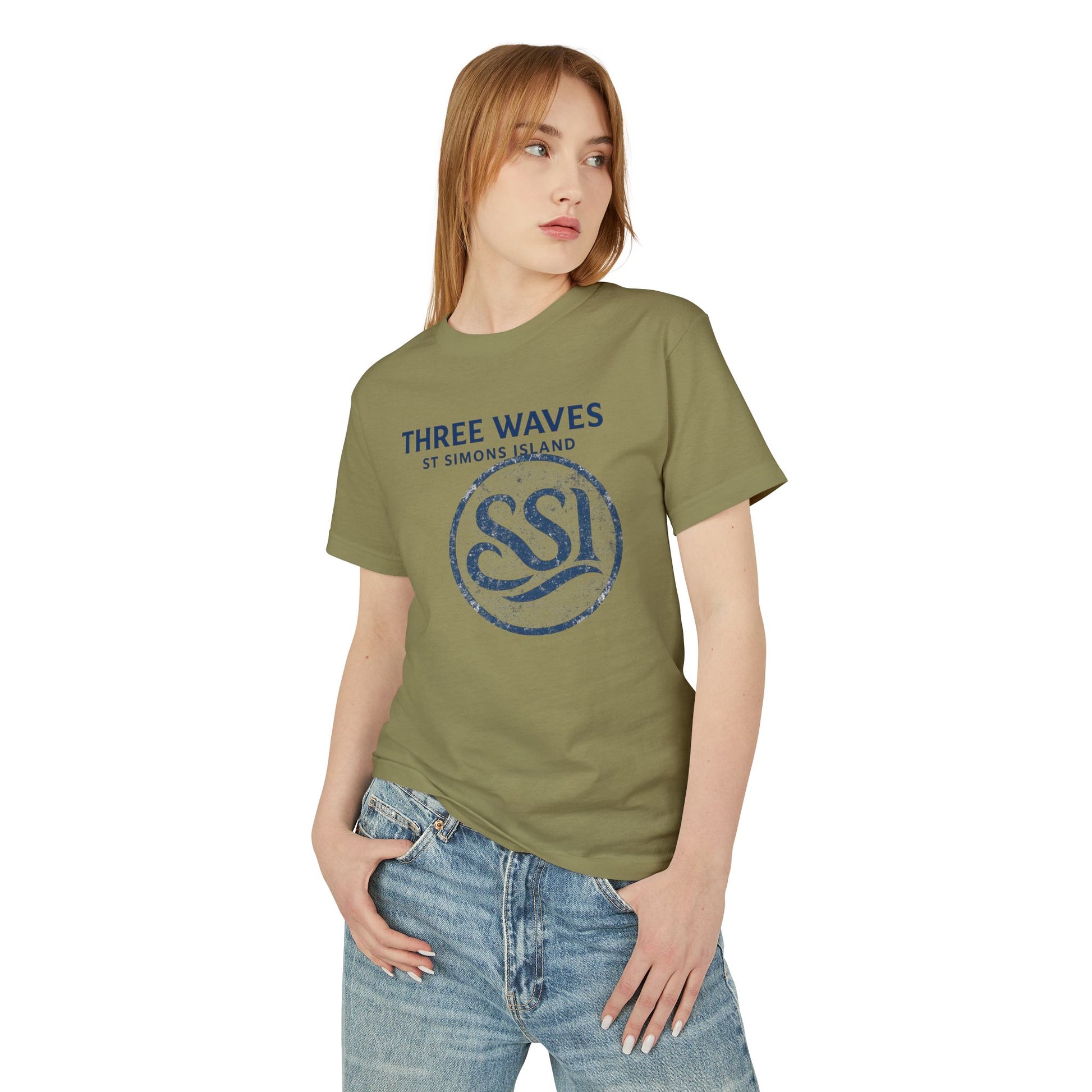 Unisex Vintage-Style Tee with St. Simons Island Design, Casual Summer Shirt, Beachwear, Gift for Travelers, Eco-Friendly Cotton
