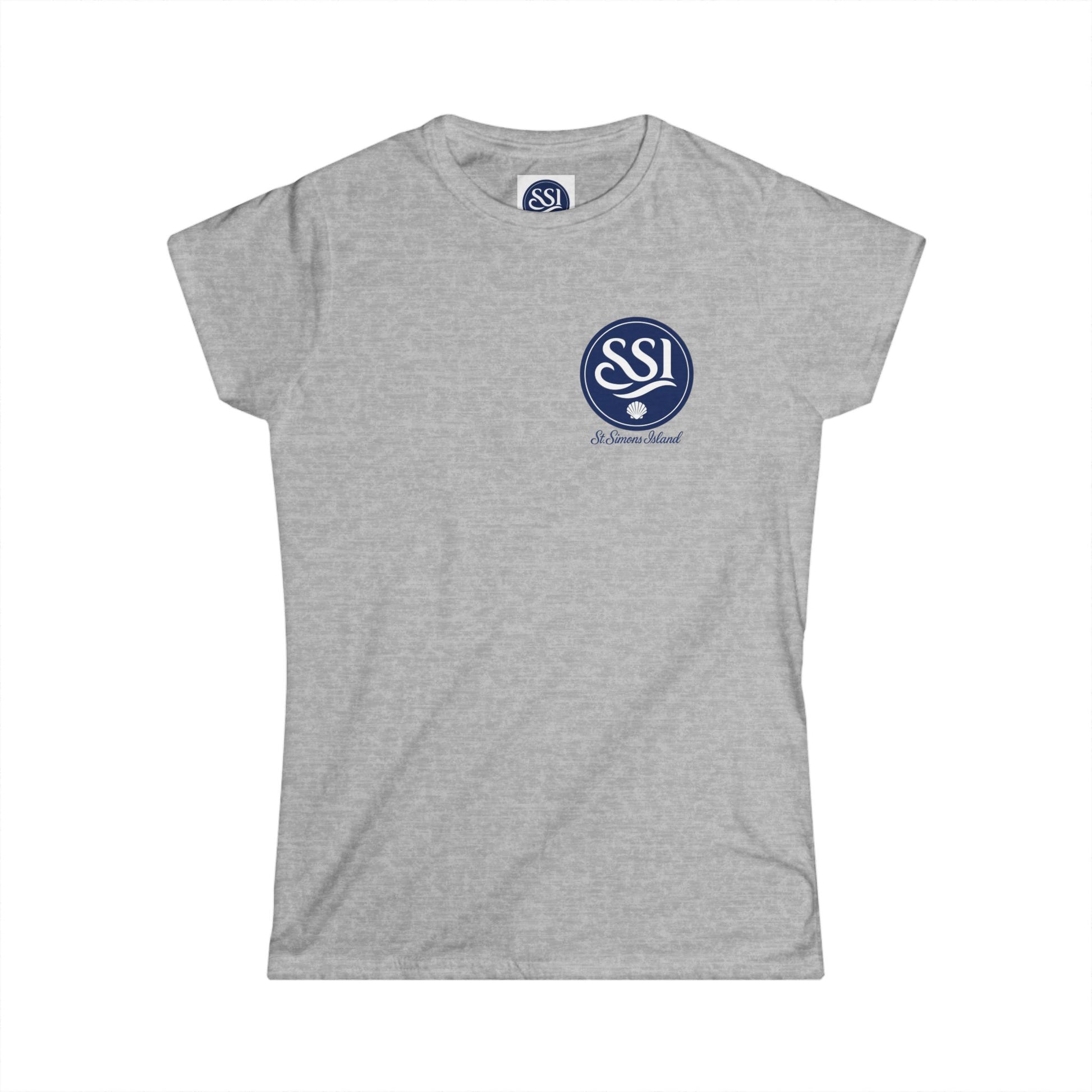 Women's Softstyle Tee with SSI Logo | Comfortable Casual Top for Every Occasion, Gift for Her, Everyday Wear, Summer Shirt, Relaxed Fit Tee