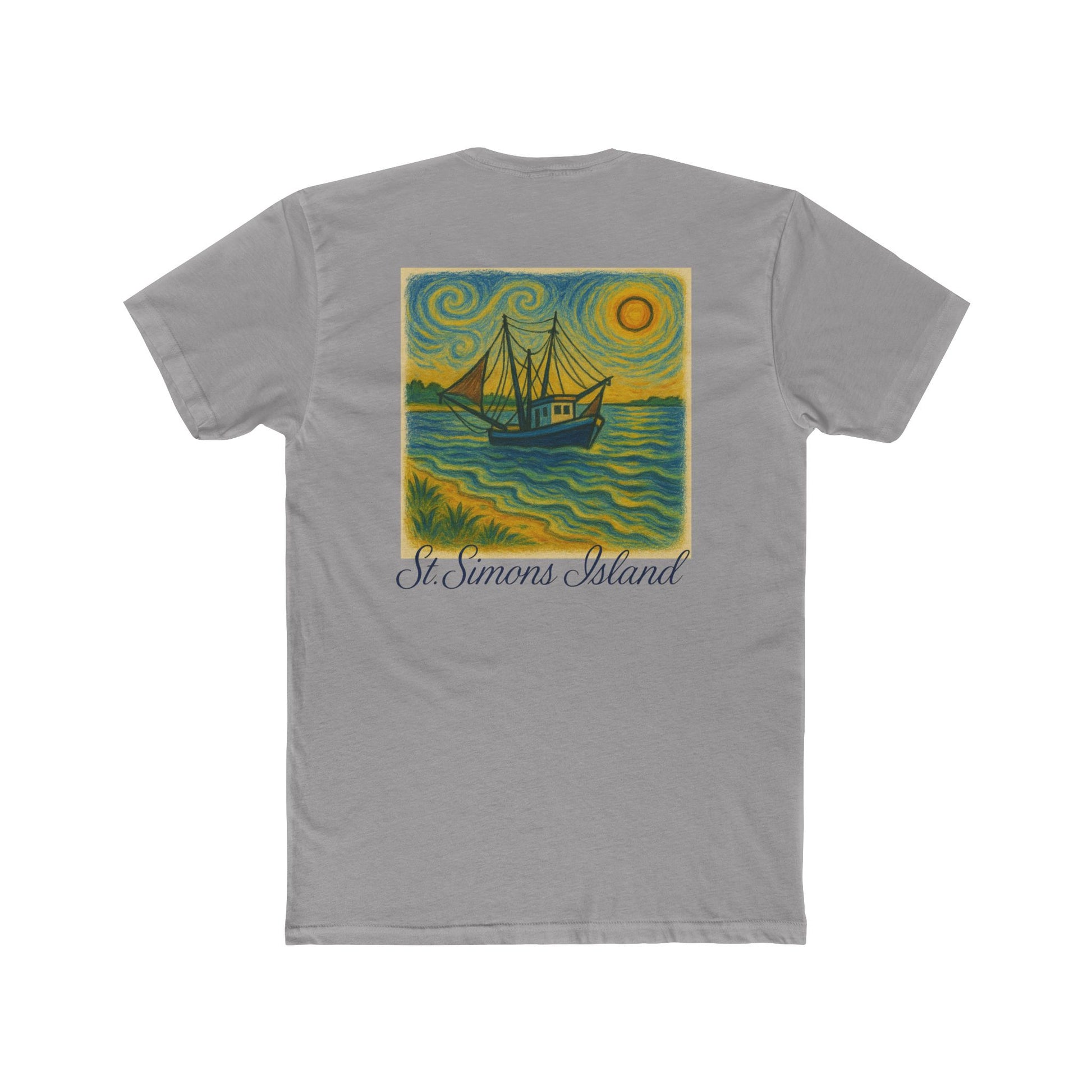 Serene Island Escape Unisex Cotton Crew Tee, Beach T-Shirt, Summer Apparel, Travel Gift, Vacation Outfit, Casual Wear