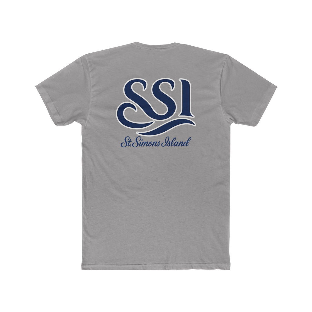 T-Shirt - SSI 3 Waved Logo Design Unisex Cotton Crew Tee