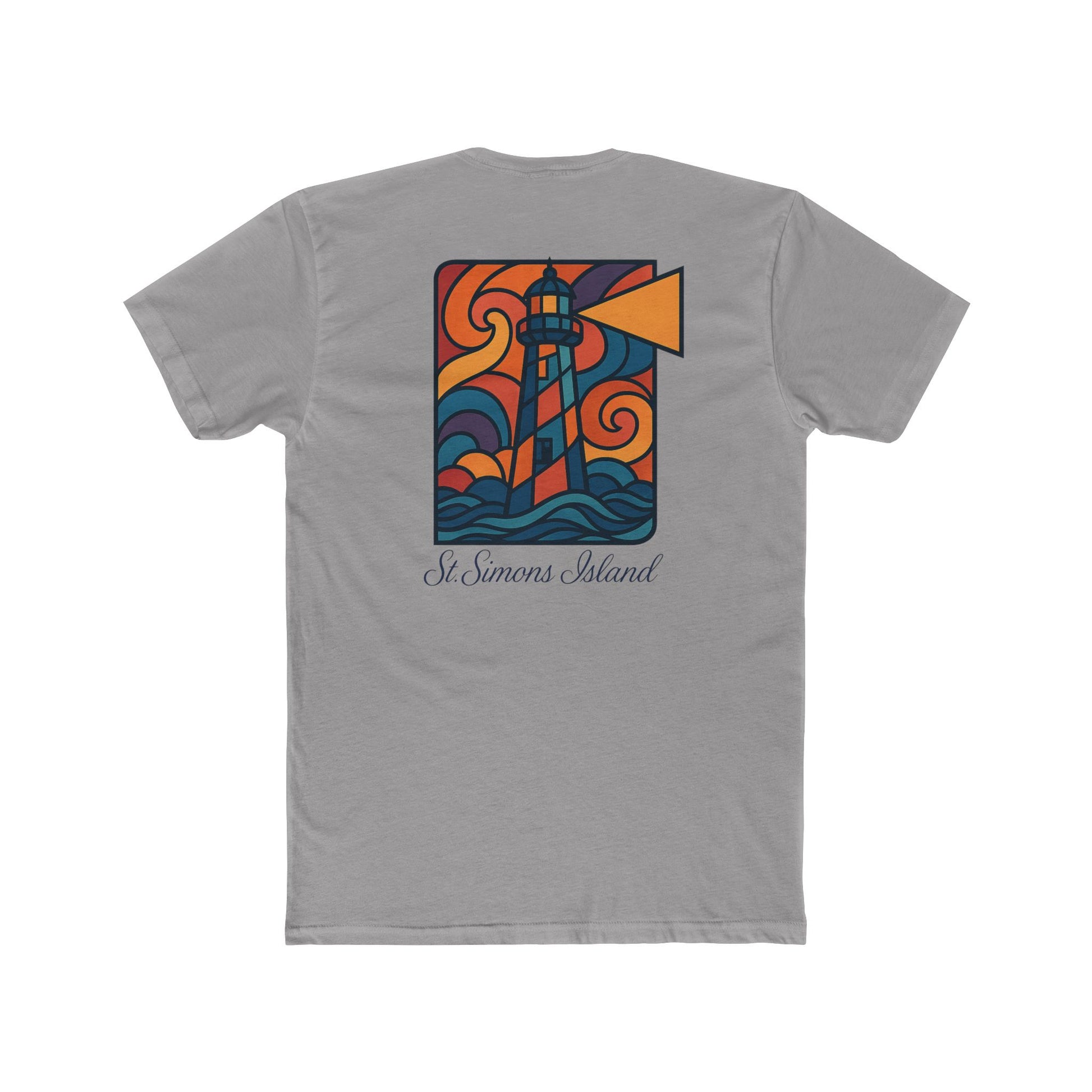 St. Simons Island Graphic Tee - Unisex Cotton Crew Shirt, Lighthouse Design, Coastal Style, Vacation Apparel, Summer Gift