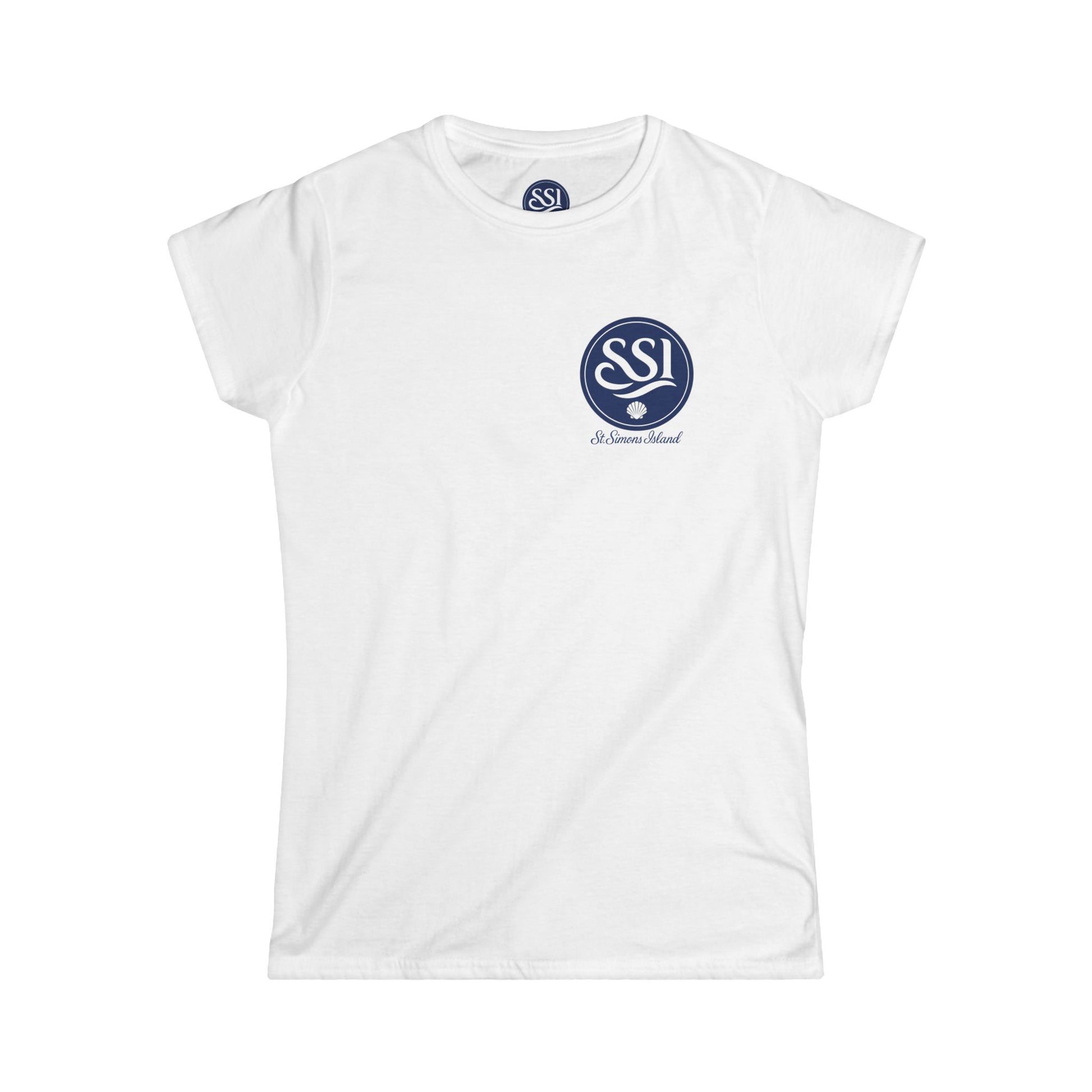 Women's Softstyle Tee with SSI Logo | Comfortable Casual Top for Every Occasion, Gift for Her, Everyday Wear, Summer Shirt, Relaxed Fit Tee