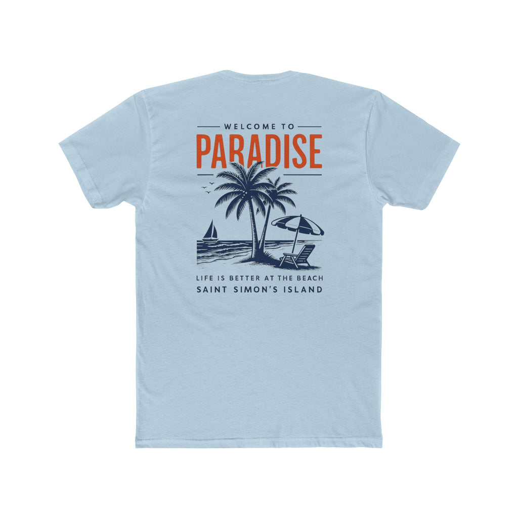 Unisex Beach Vacation Tee, Casual Summer Shirt, Saint Simon's Island Gift, Resort Wear, Tropical Paradise Apparel, Travel Souvenir