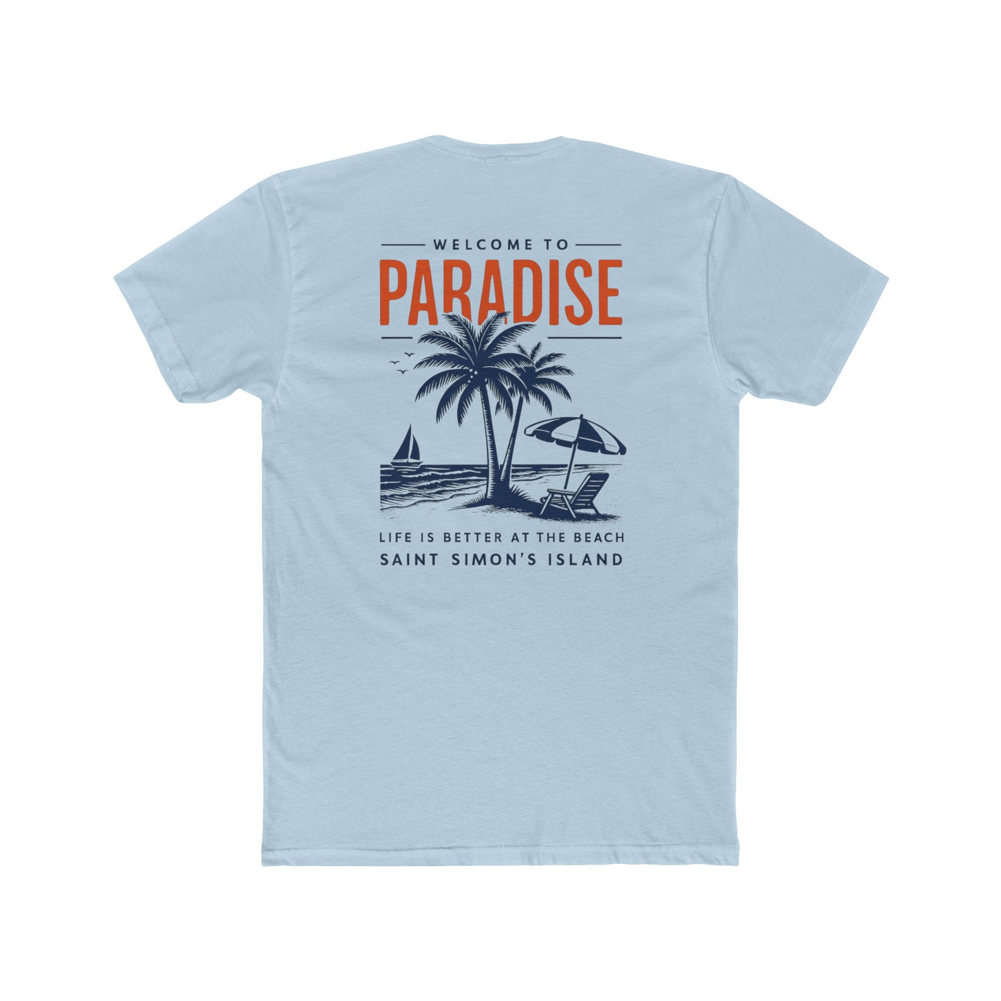 Unisex Beach Vacation Tee, Casual Summer Shirt, Saint Simon's Island Gift, Resort Wear, Tropical Paradise Apparel, Travel Souvenir