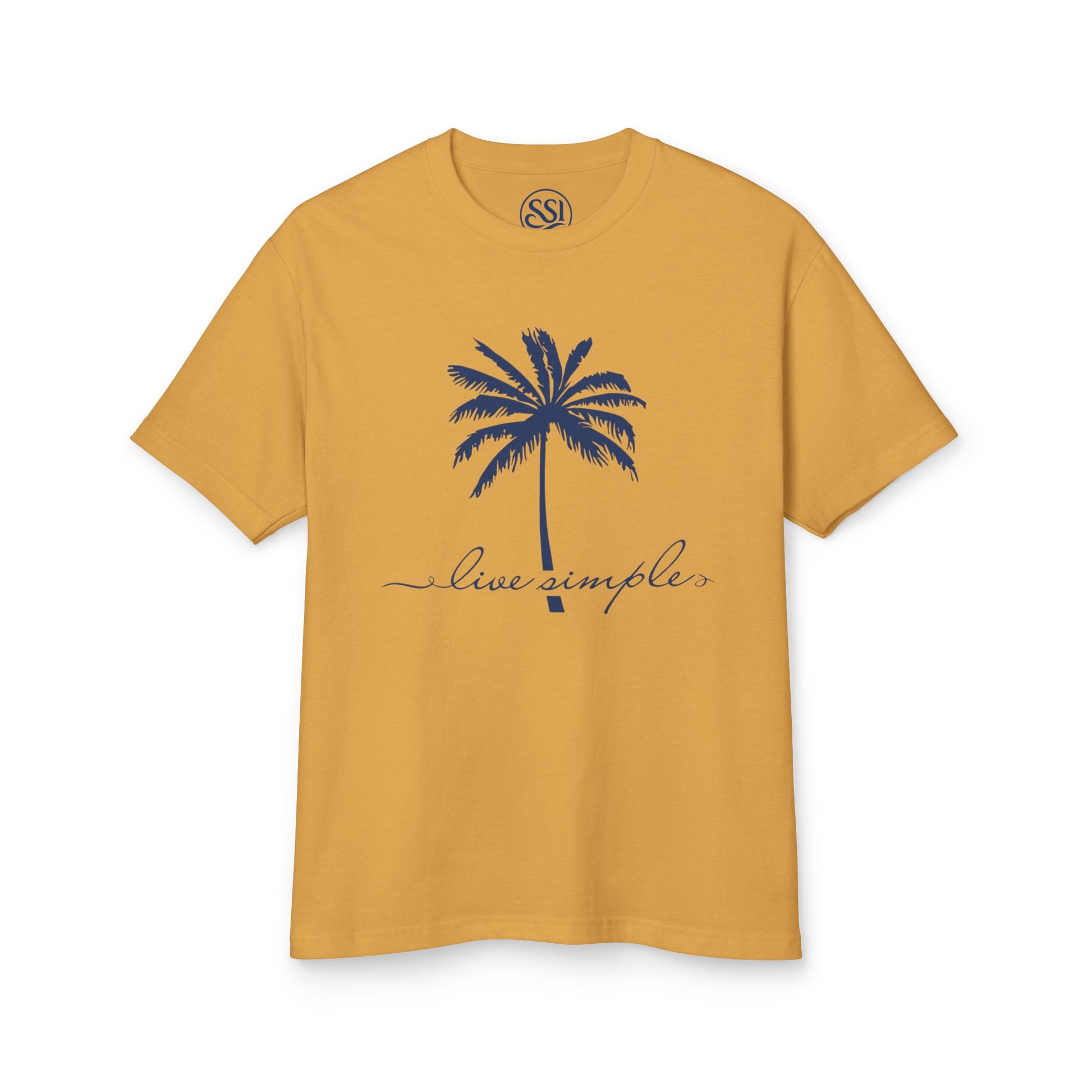 Vibrant Beach Tee - Live Simple, Unisex Cotton Shirt, Summer Style, Vacation Wear, Coastal Vibes, Gift for Beach Lovers