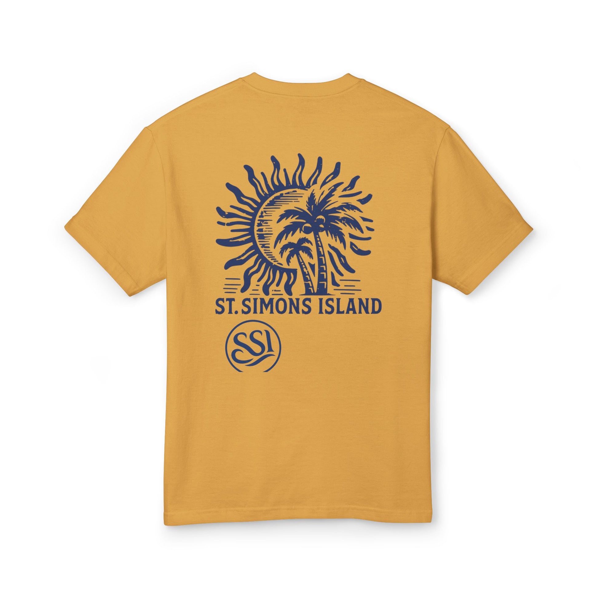 St. Simons Island Beach Tee, Unisex Heavyweight Cotton Shirt, Casual Summer Fashion, Vacation Souvenir, Beach Lover Gift, Coastal Vibes
