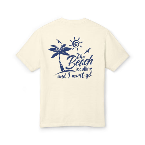 Beach-Themed Unisex Tee, The Beach is Calling Shirt, Summer Vibes T-Shirt, Vacation Apparel, Gift for Beach Lovers, Casual Wear
