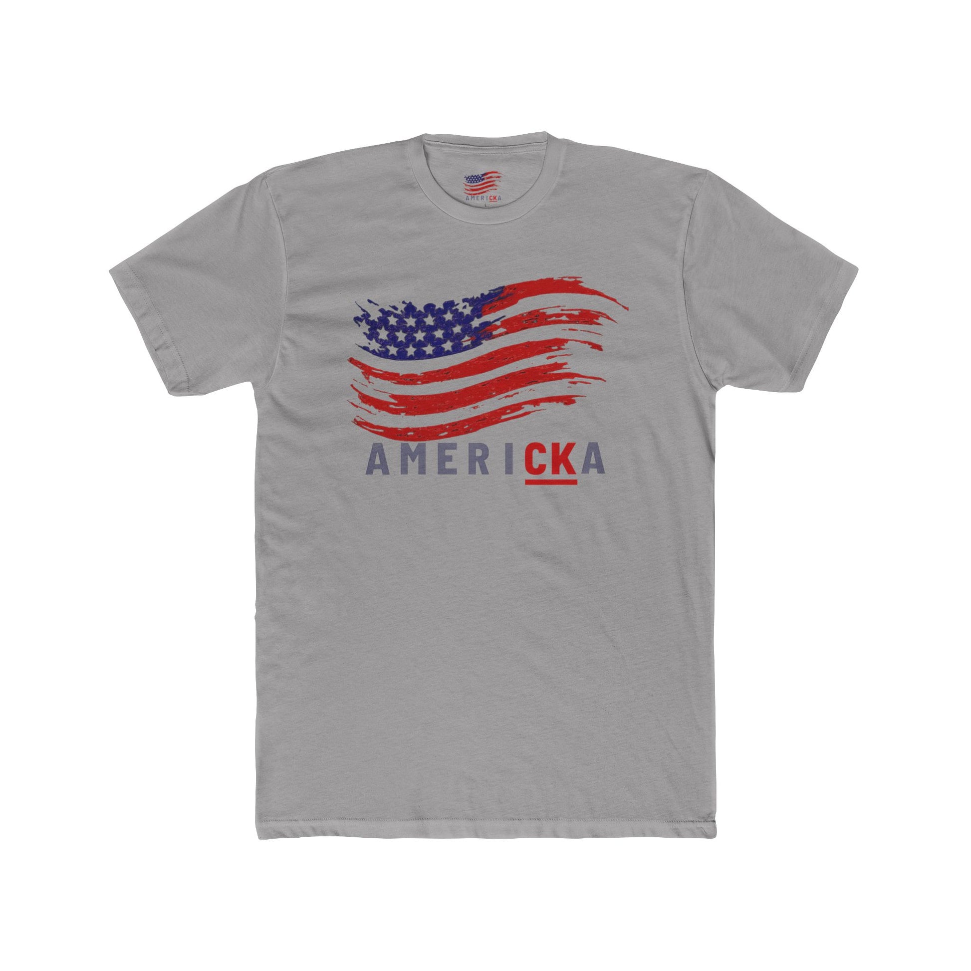 Patriotic Tribute Tee - AmeriCKA Unisex Cotton Crew, Memorial Shirt, Faith T-Shirt, Freedom Tee, 4th of July Gift