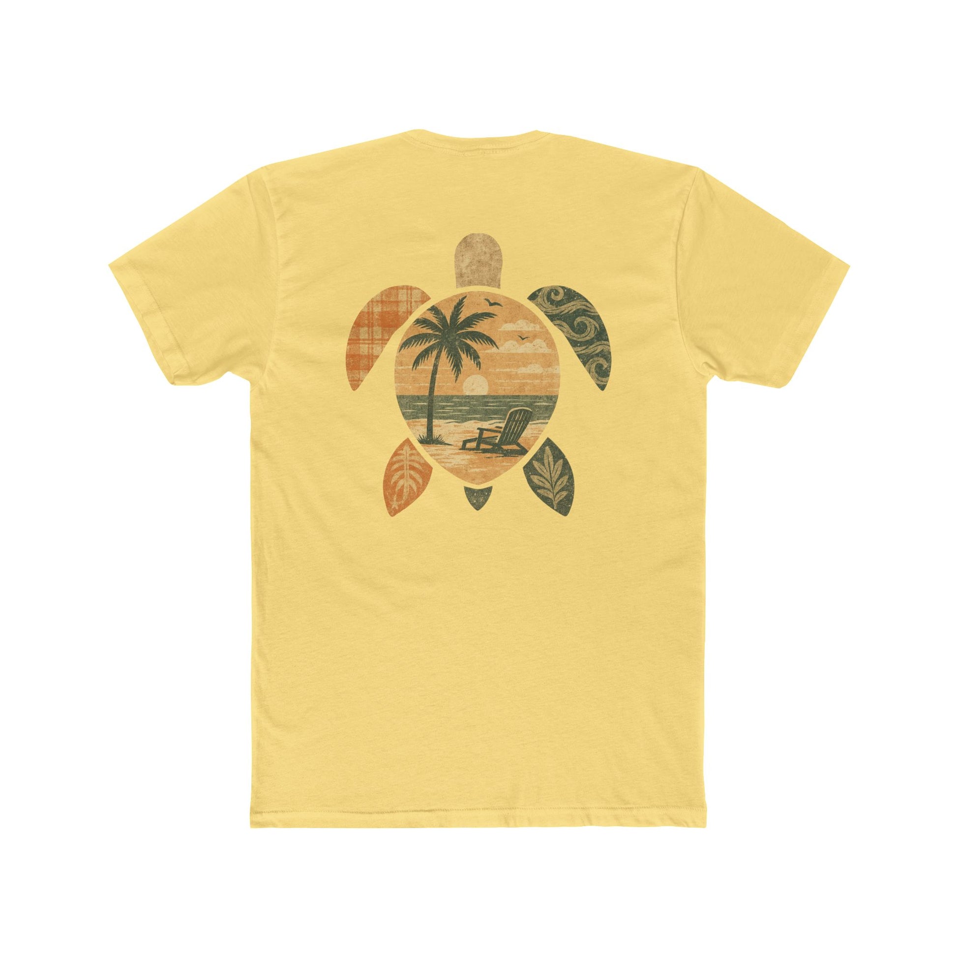 Cotton Tee - Coastal Sea Turtle Design