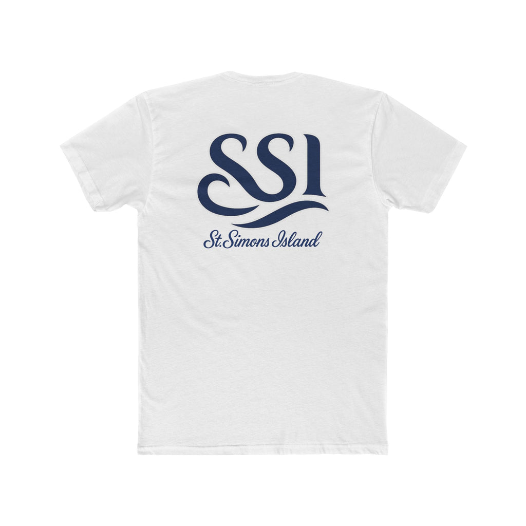 T-Shirt - SSI 3 Waved Logo Design Unisex Cotton Crew Tee