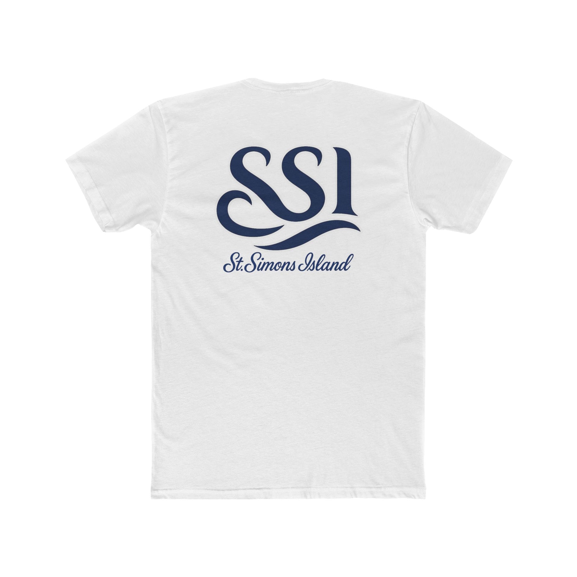 T-Shirt - SSI 3 Waved Logo Design Unisex Cotton Crew Tee