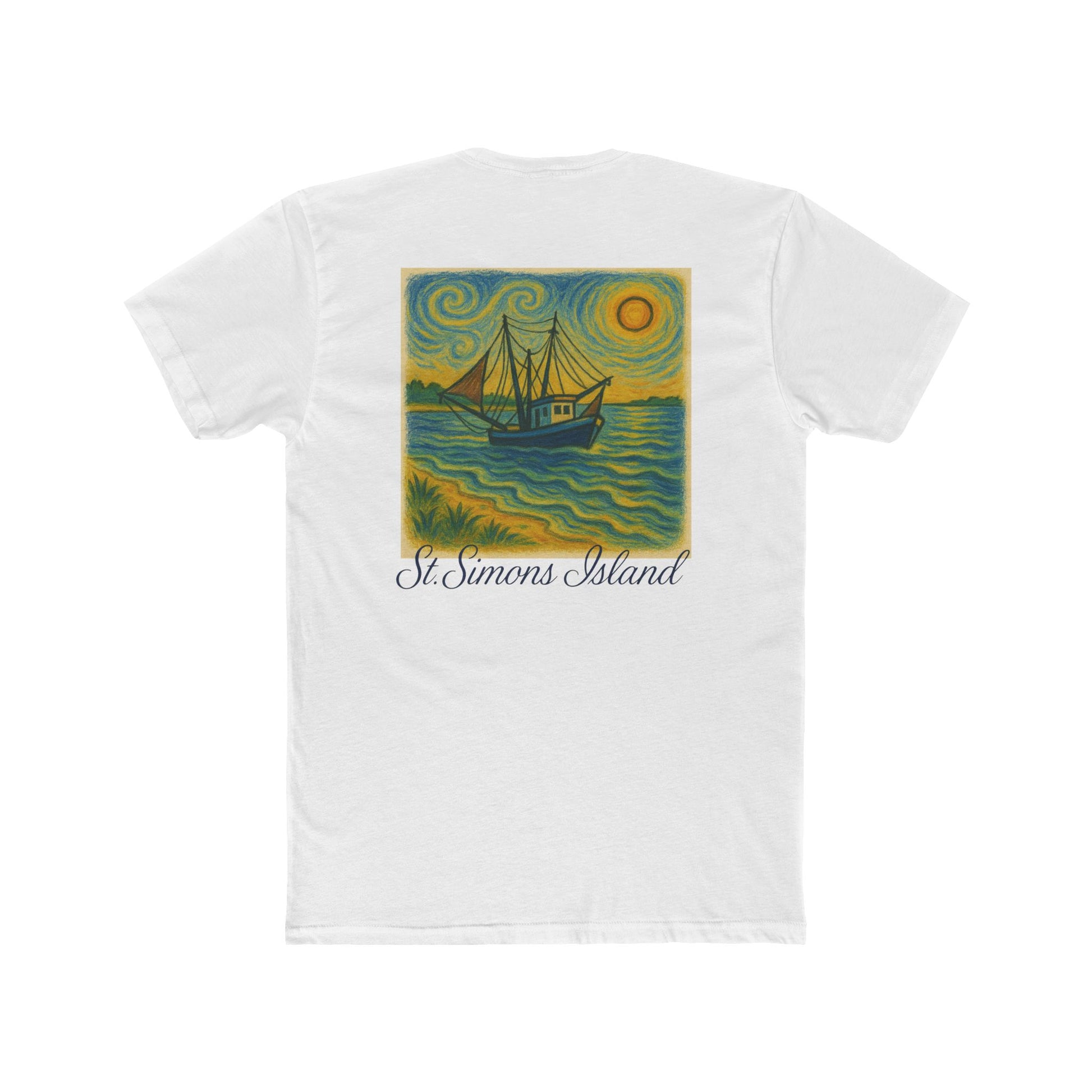 Serene Island Escape Unisex Cotton Crew Tee, Beach T-Shirt, Summer Apparel, Travel Gift, Vacation Outfit, Casual Wear