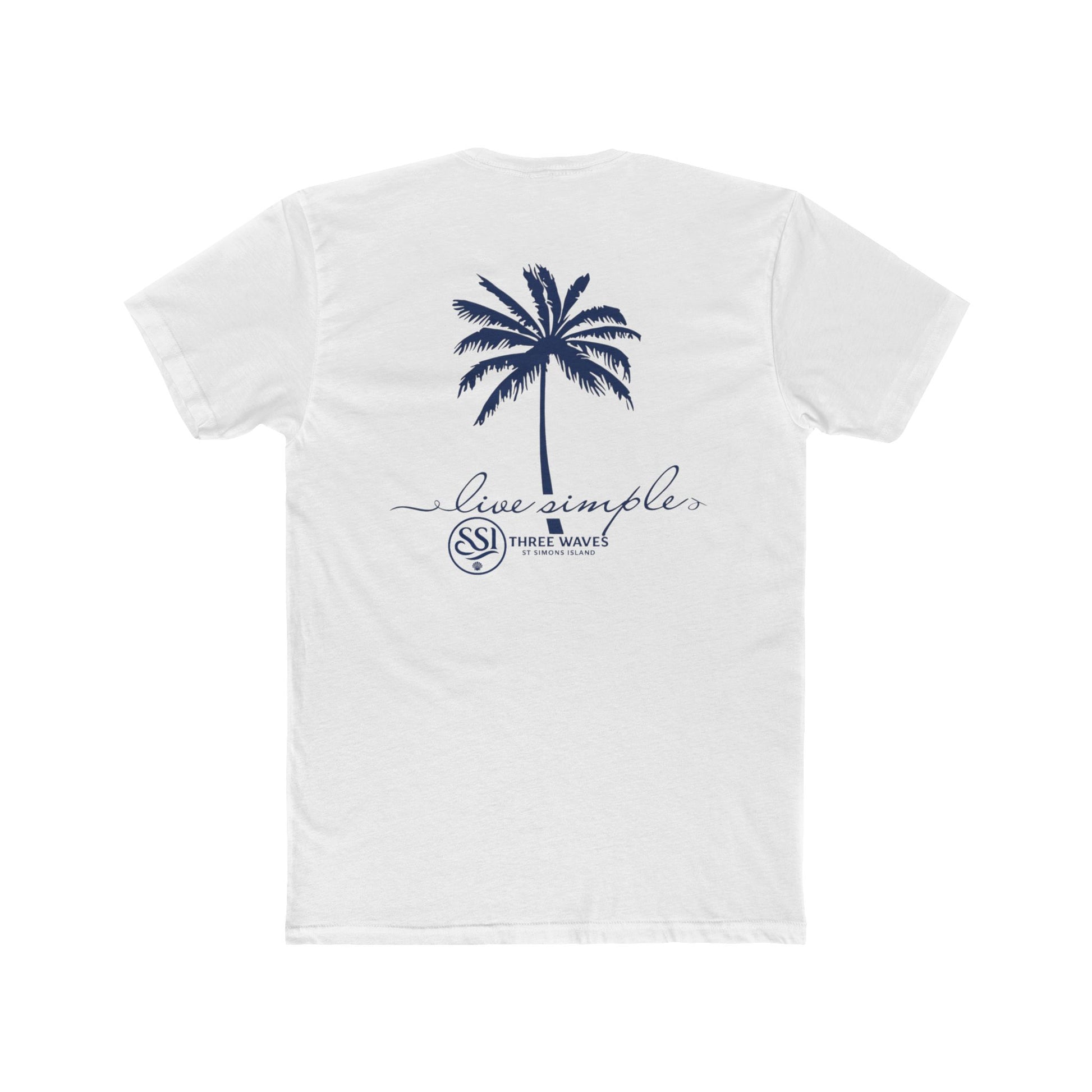 Live Simple Unisex Cotton Crew Tee | Summer Vibes T-Shirt, Casual Wear, Beach Apparel, Gift for Him/Her, Relaxed Style