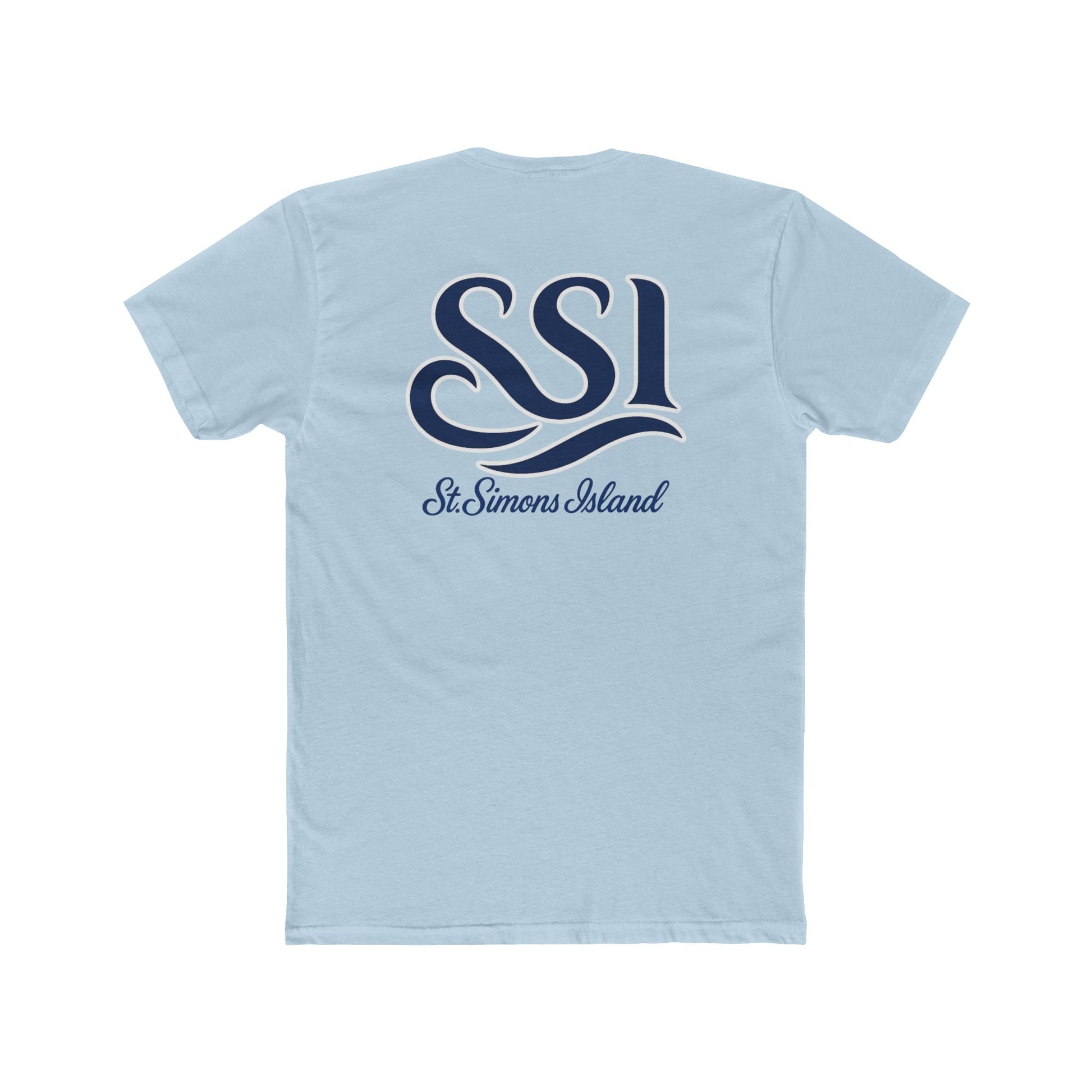 T-Shirt - SSI 3 Waved Logo Design Unisex Cotton Crew Tee