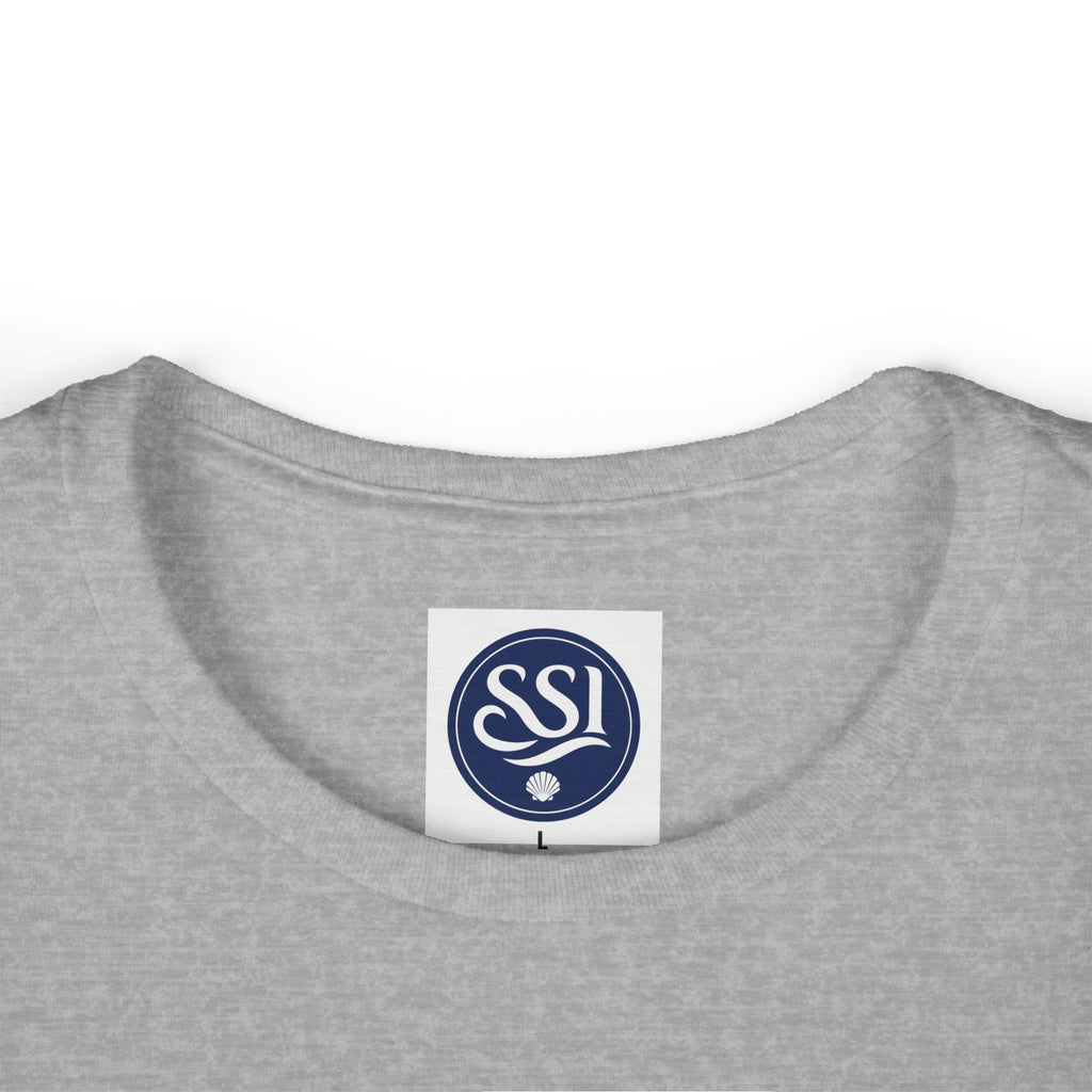 Women's Softstyle Tee with SSI Logo | Comfortable Casual Top for Every Occasion, Gift for Her, Everyday Wear, Summer Shirt, Relaxed Fit Tee