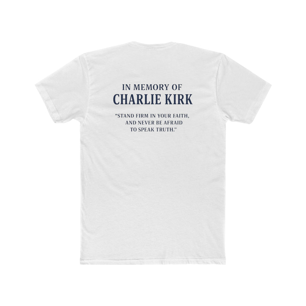 Patriotic Tribute Tee - AmeriCKA Unisex Cotton Crew, Memorial Shirt, Faith T-Shirt, Freedom Tee, 4th of July Gift
