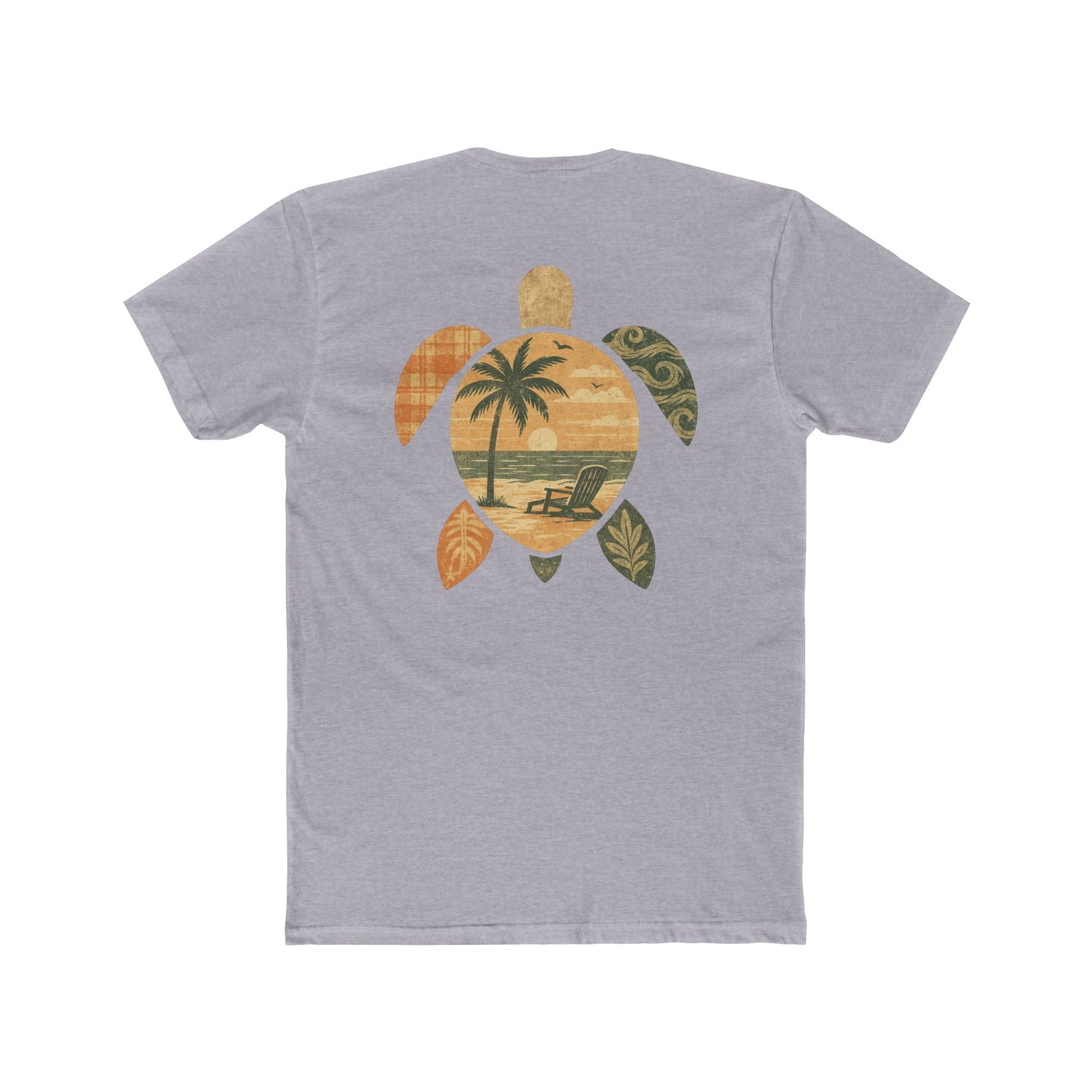 Cotton Tee - Coastal Sea Turtle Design